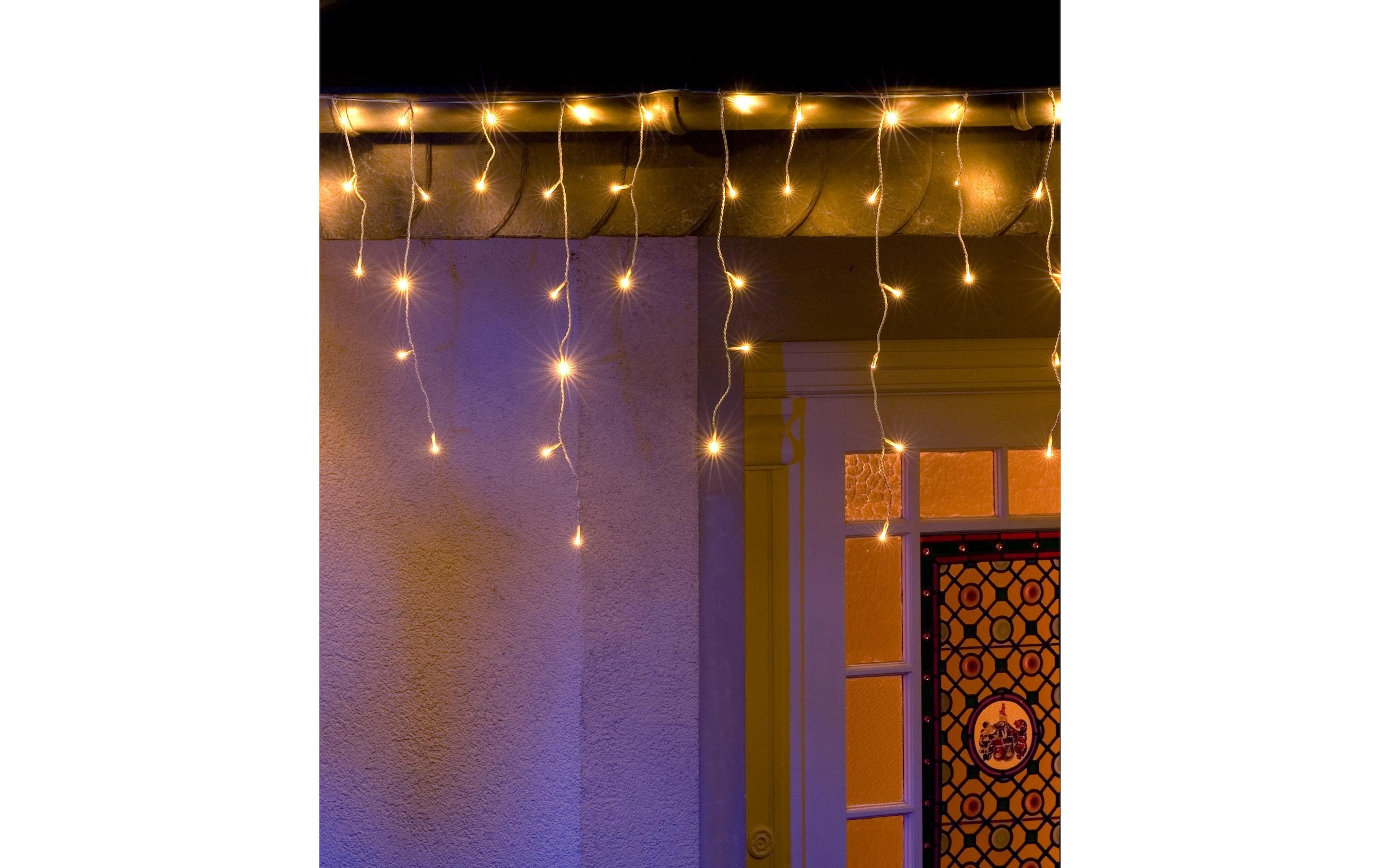 KONSTSMIDE LED-Lichtervorhang »5 m Weiss 200 LED Outdoor« 200 Stk.-flammig