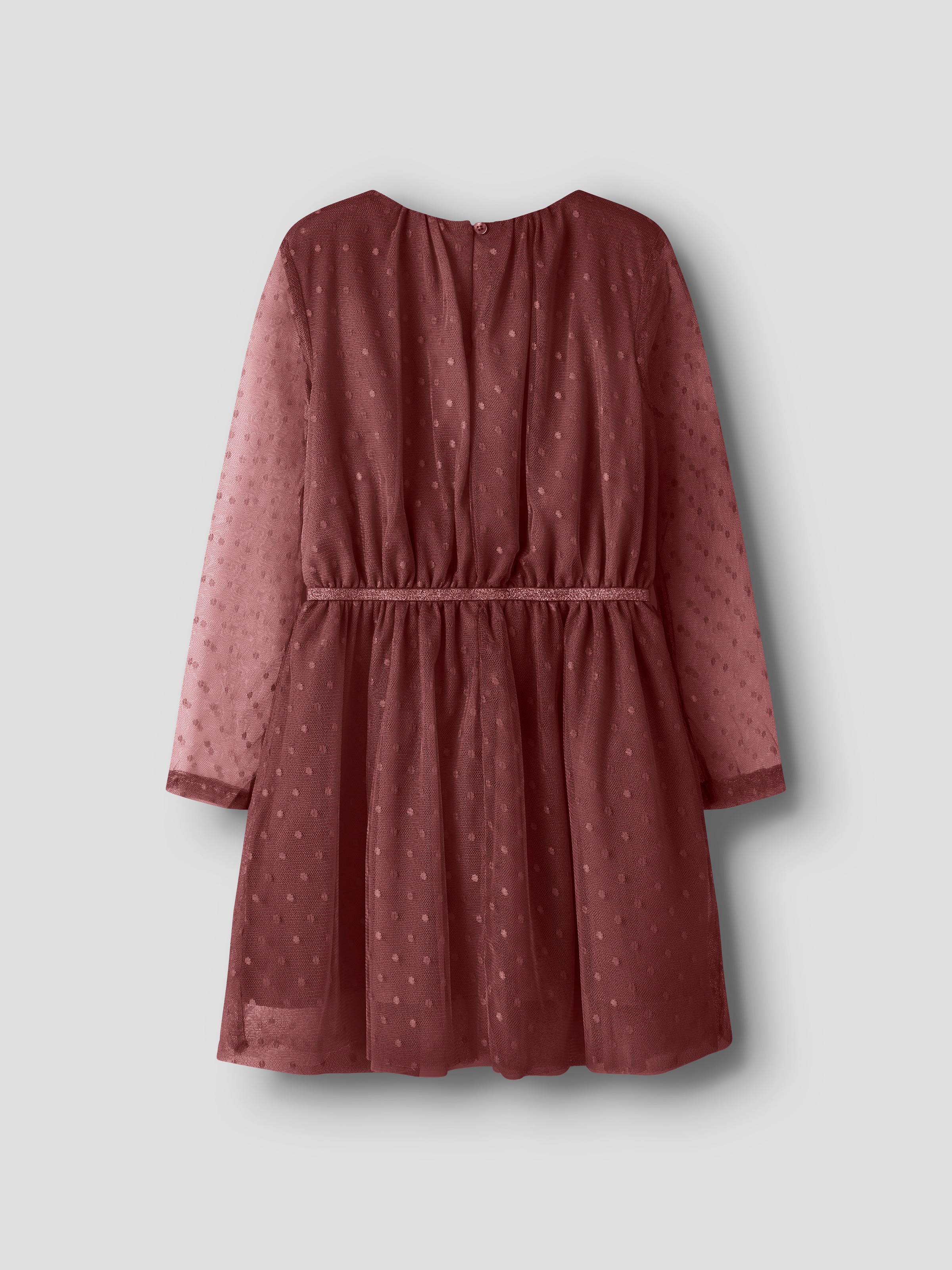 Name It Minikleid »NKFVABOS LS DRESS NOOS« elastische Taille, Glitzer - Effekt