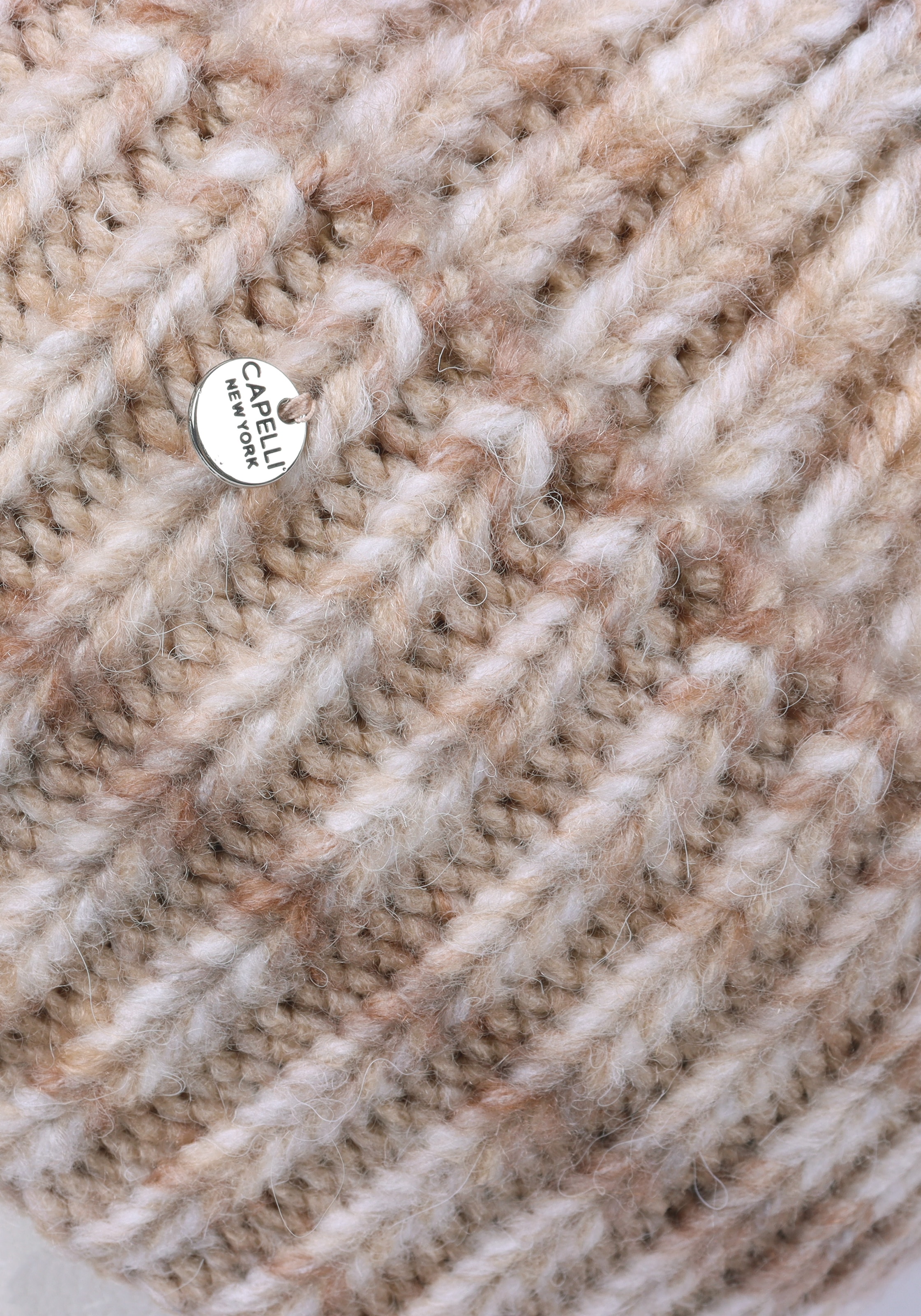 Capelli New York Beanie , mit Farbverlauf, Rippstrick, Wollanteil, wärmend
