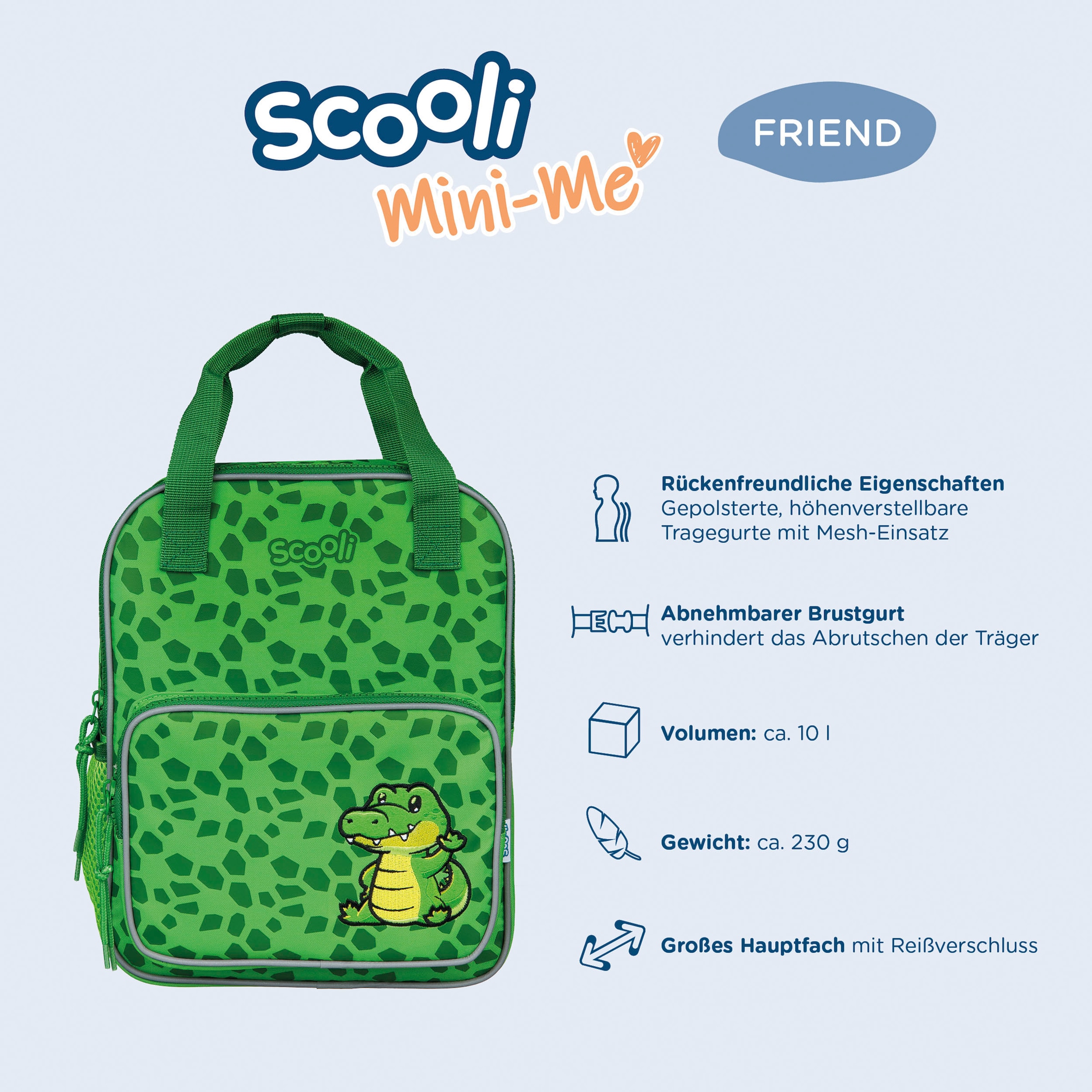 Scooli Sac à dos pour enfants »Mini-Me« Pour la maternelle