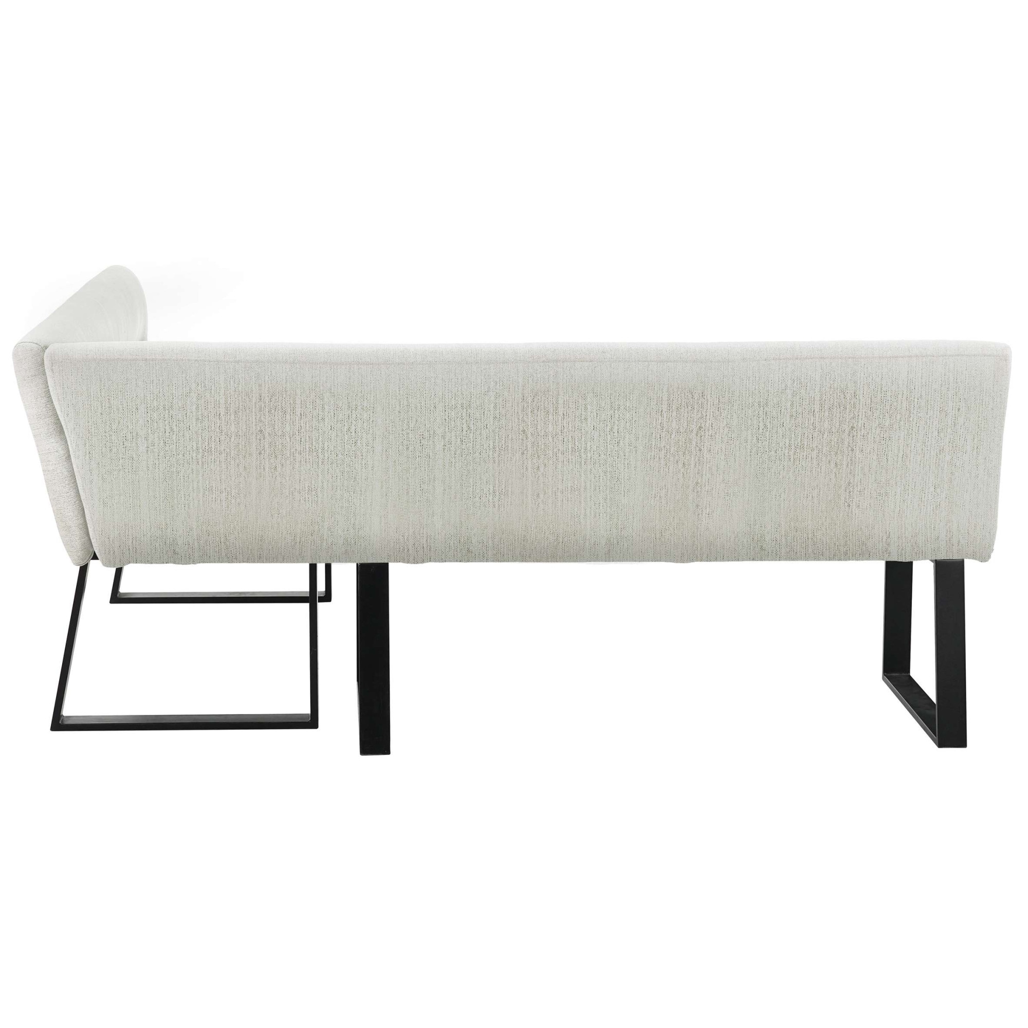GOODproduct Ensemble de bancs d'angle »Barcell/Ivanna/Calgoty« Ensemble, Eckbankgruppe mit Tisch, Eckbank, Stühle, 4 tlg. Sitzgruppe, Eckbank und Stühle bequem gepolstert, Tisch 120x80 cm