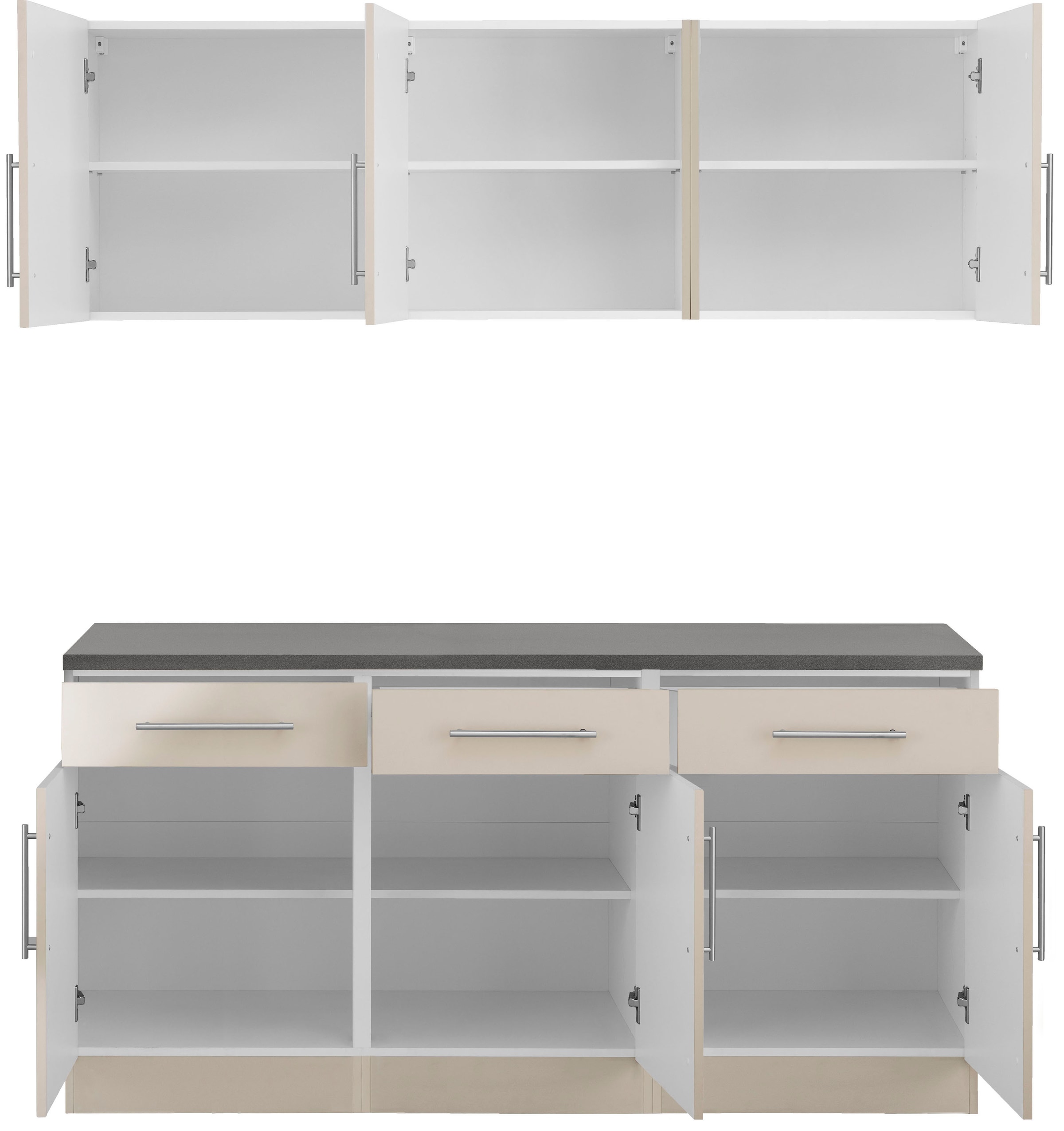 wiho Küchen Küche »Cali« ohne E-Geräte, Breite 180 cm