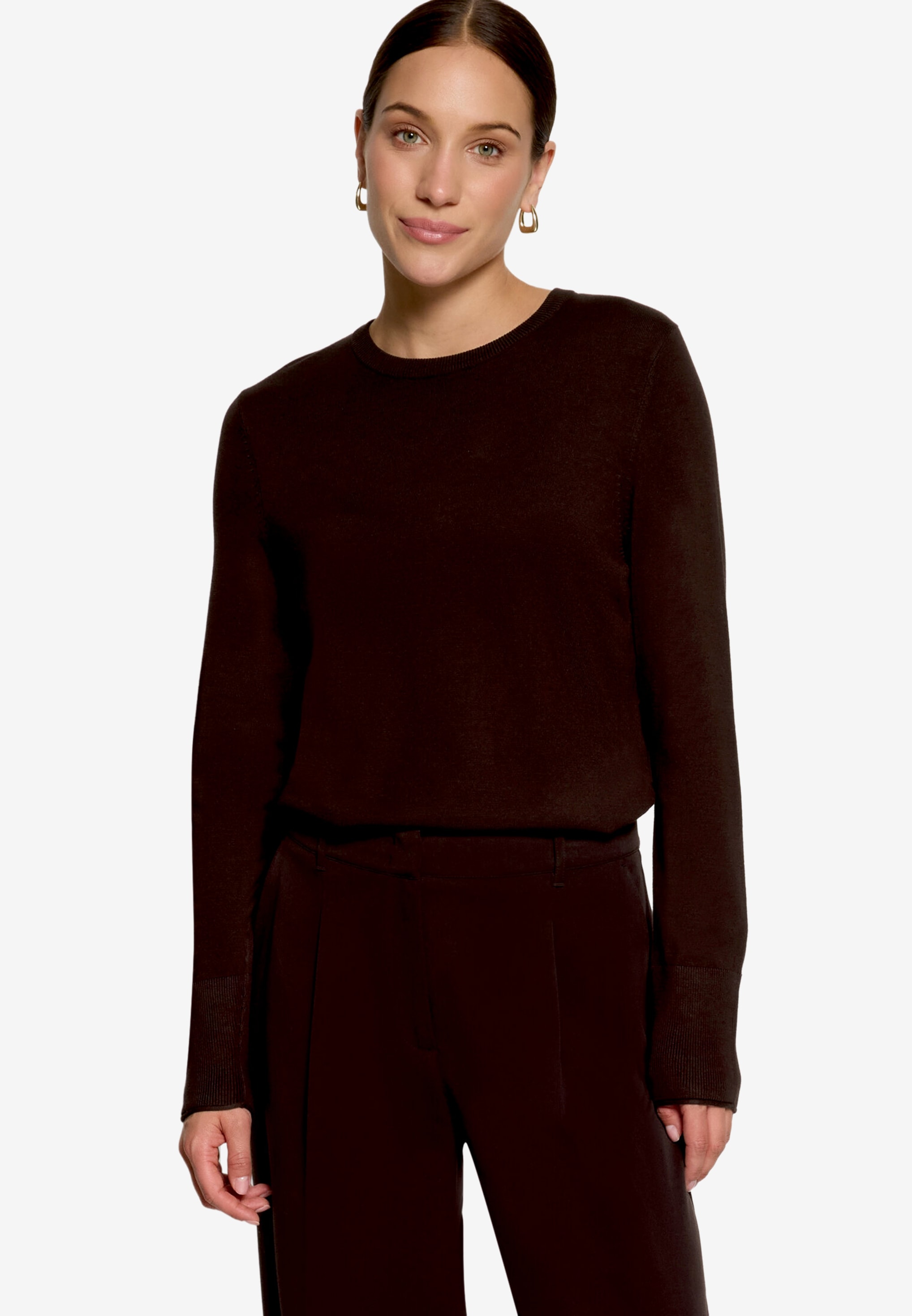 Zero Pull en tricot avec encolure ronde / viscose