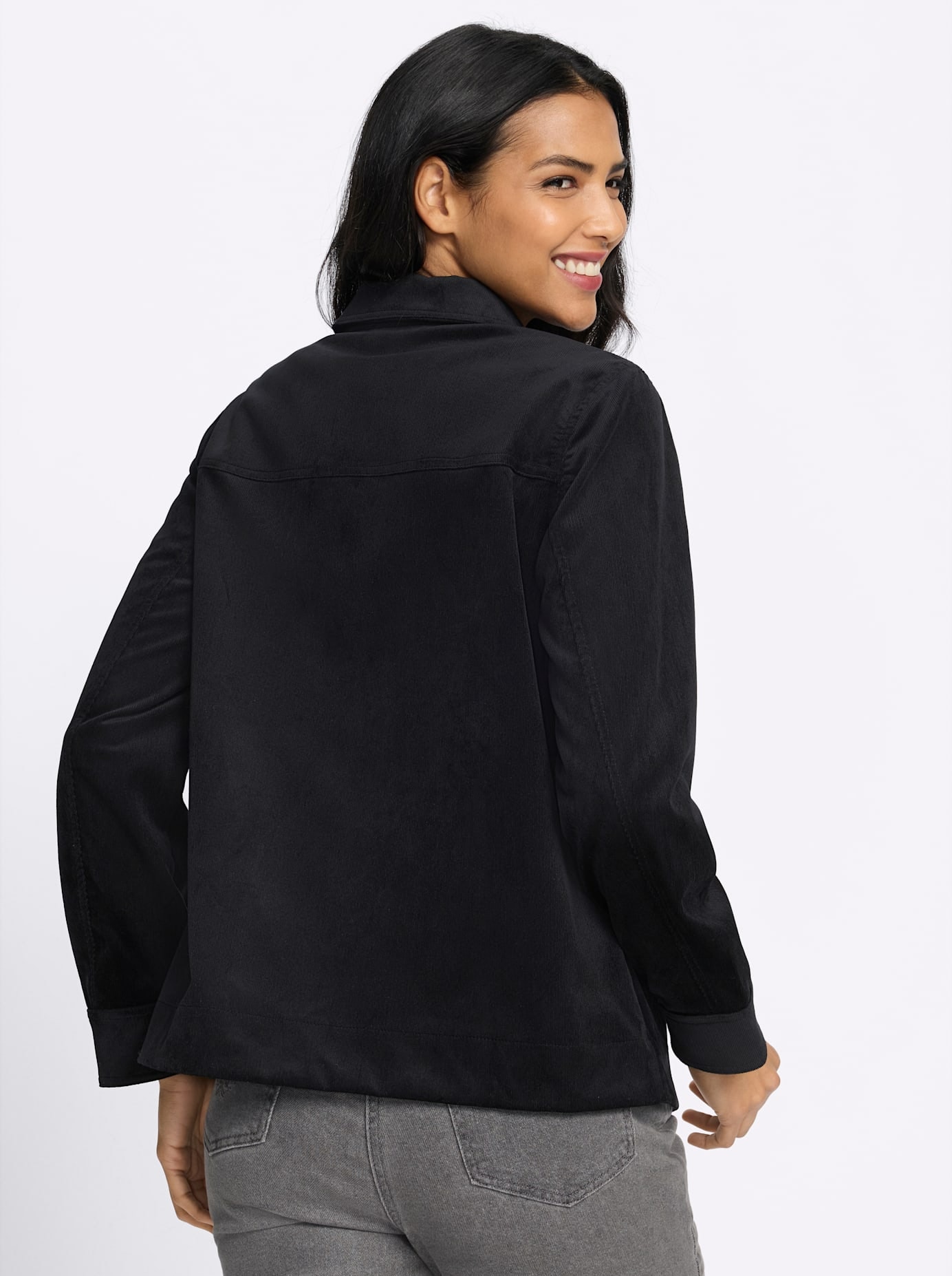   Veste en velours côtelé
