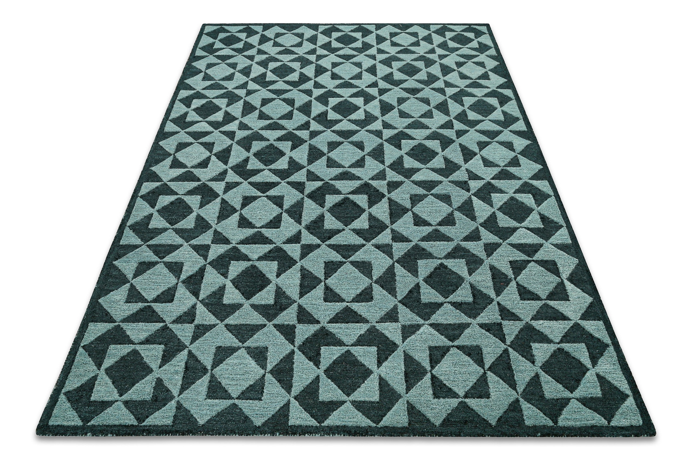 Wecon home Tapis »Downtown« Rectangulaire 10 mm Höhe handgefertigt, pflegeleicht, Fasermix, Wohnzimmer, Schlafzimmer