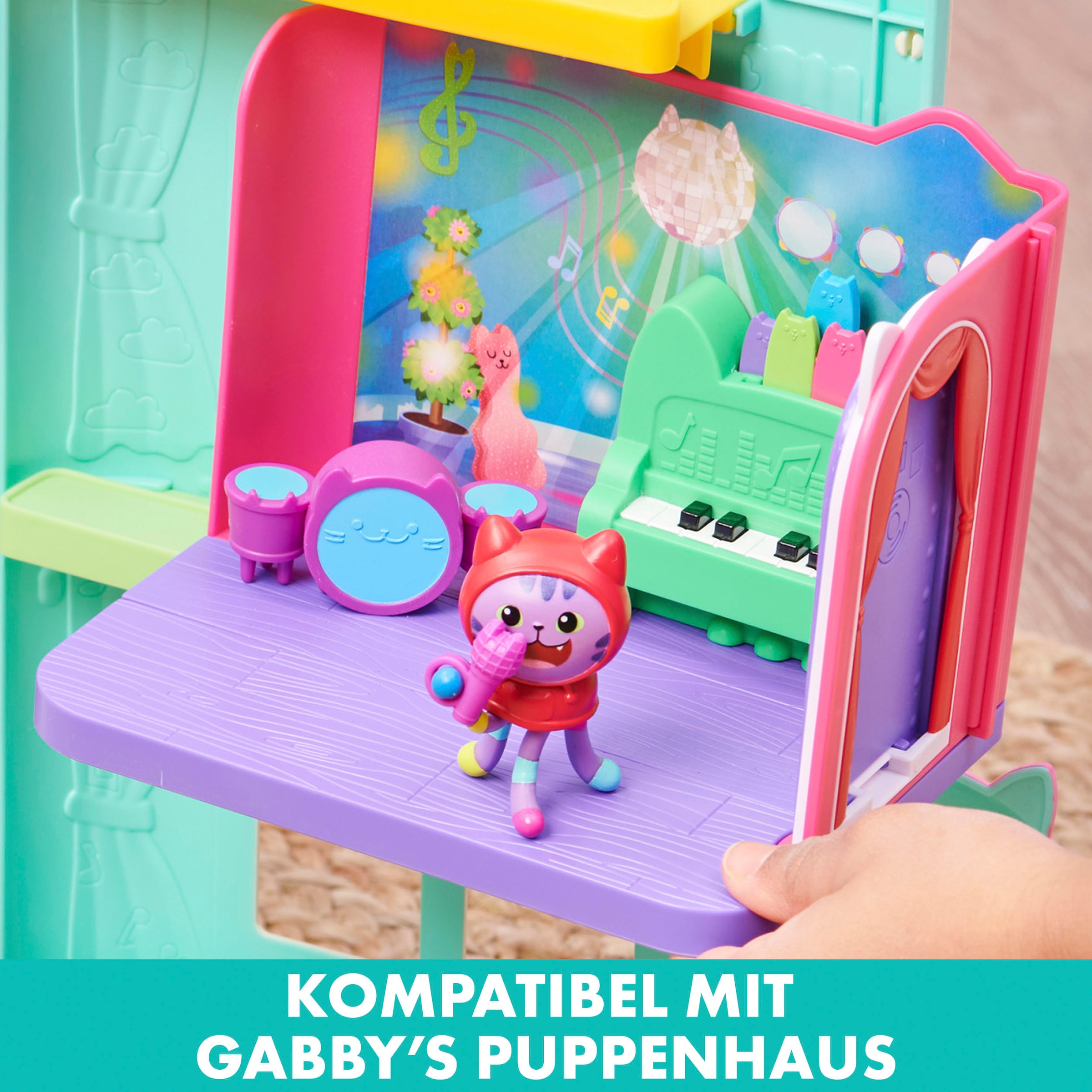 Spin Master Monde de jeu »Gabby's Dollhouse – Deluxe Room – DJ Catnip's Musikzimmer«