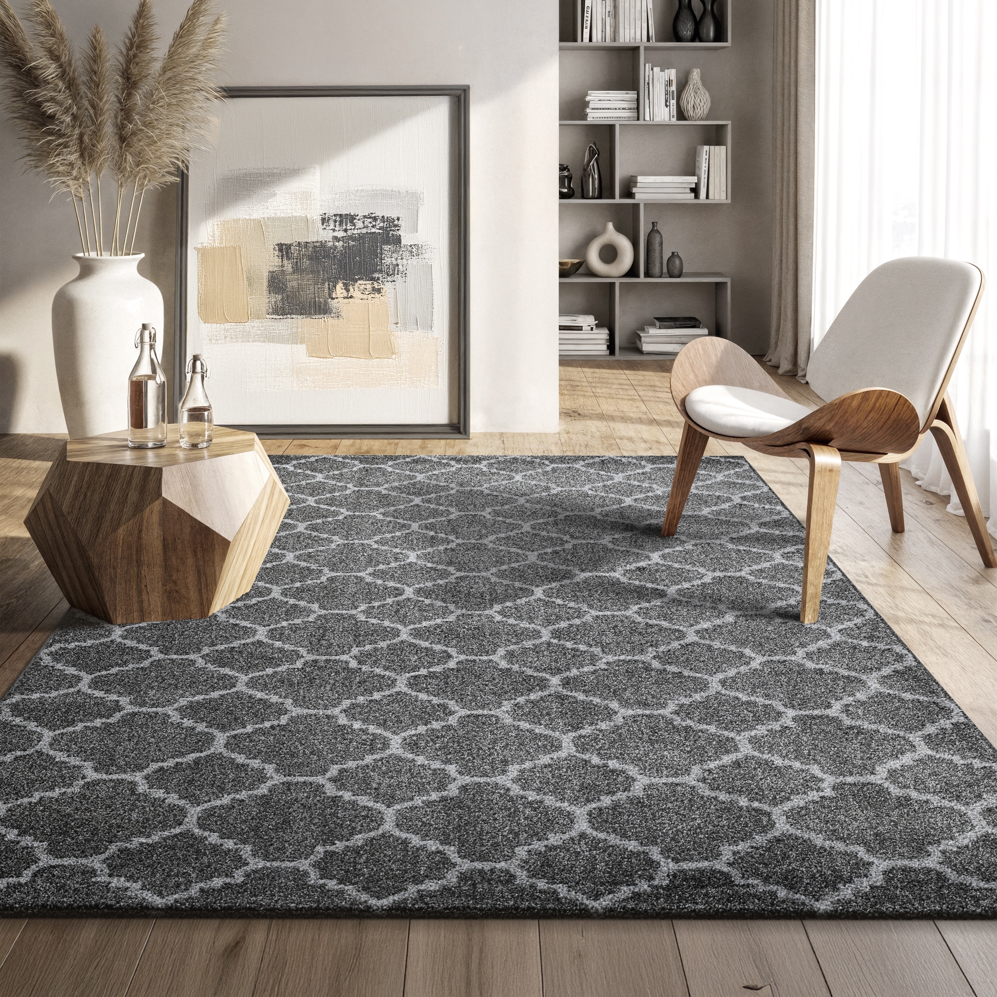 Sanat Teppich »Boho 8202  , auch als Läufer und in Rund« rechteckig 10 mm Höhe Kurzflor, robust, Boho, Scandic, für Fussbodenheizung geeignet