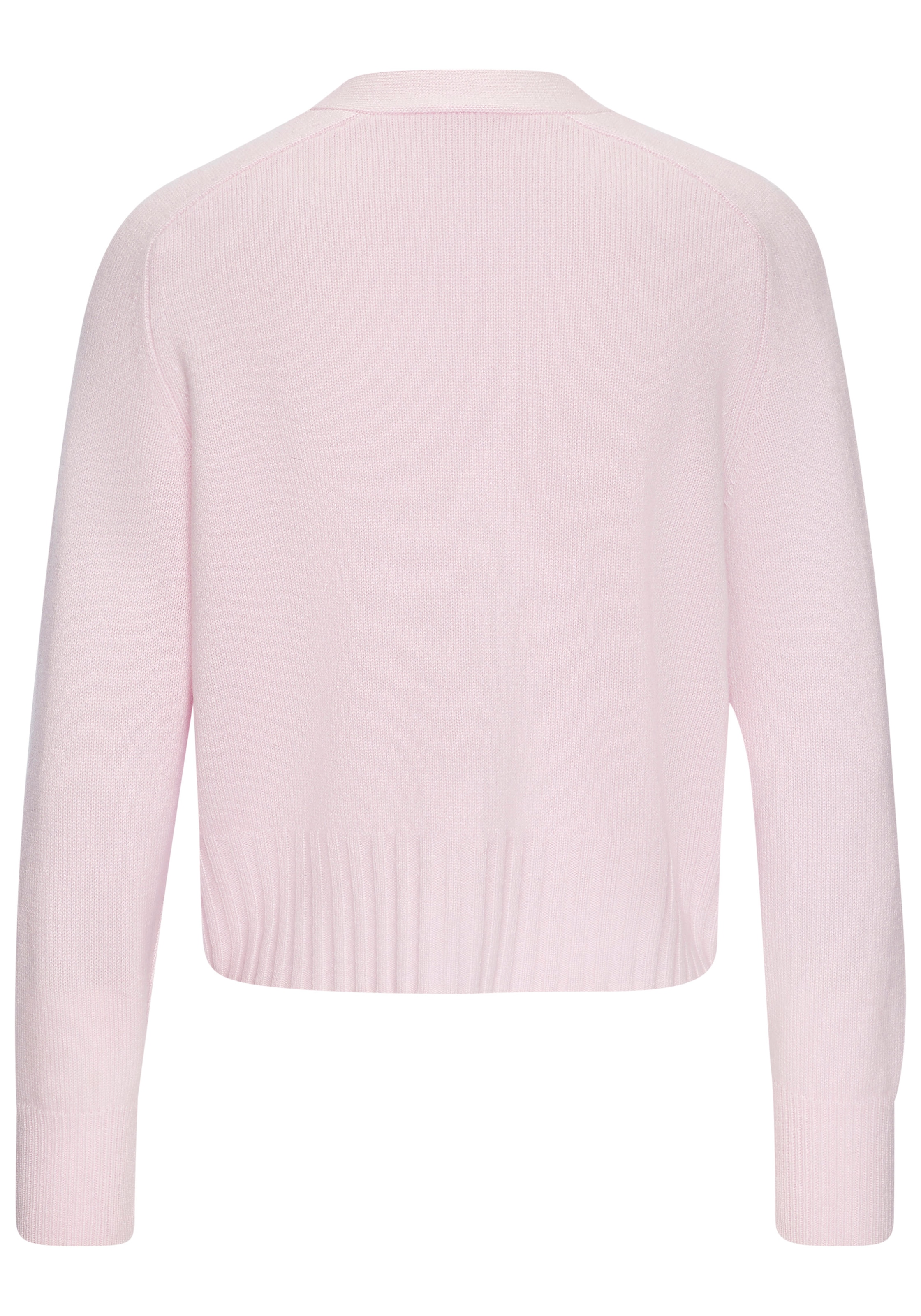 LASCANA Strickjacke , weiche Kaschmirstrickjacke mit V-Ausschnitt