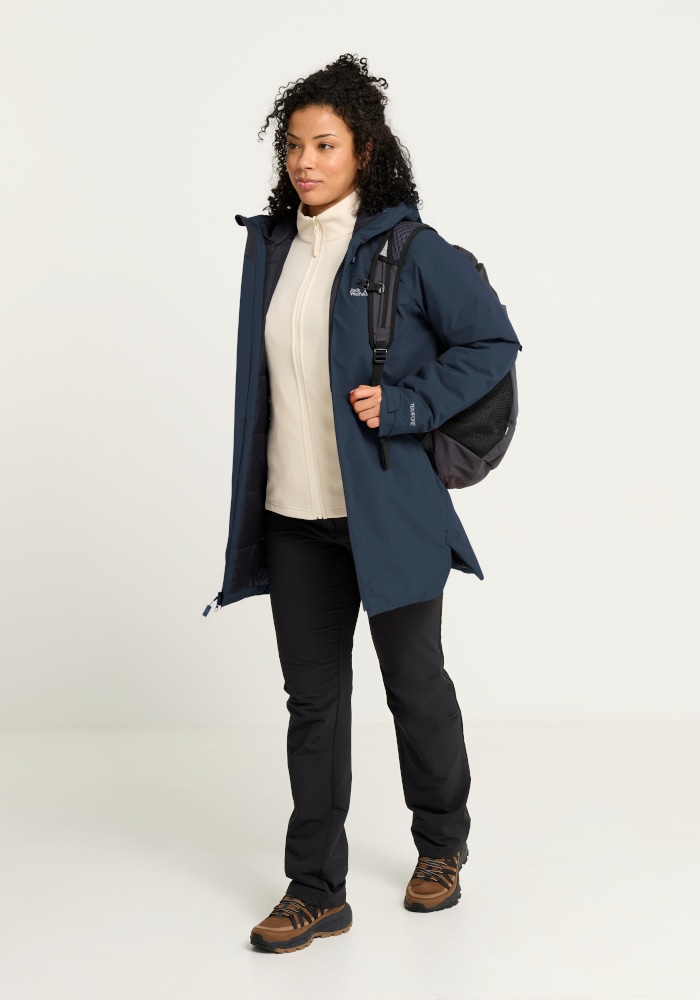 Jack Wolfskin Wintermantel »HEIDELSTEIN 2 INS JKT W« mit langärmeliger Form, aus Polyester