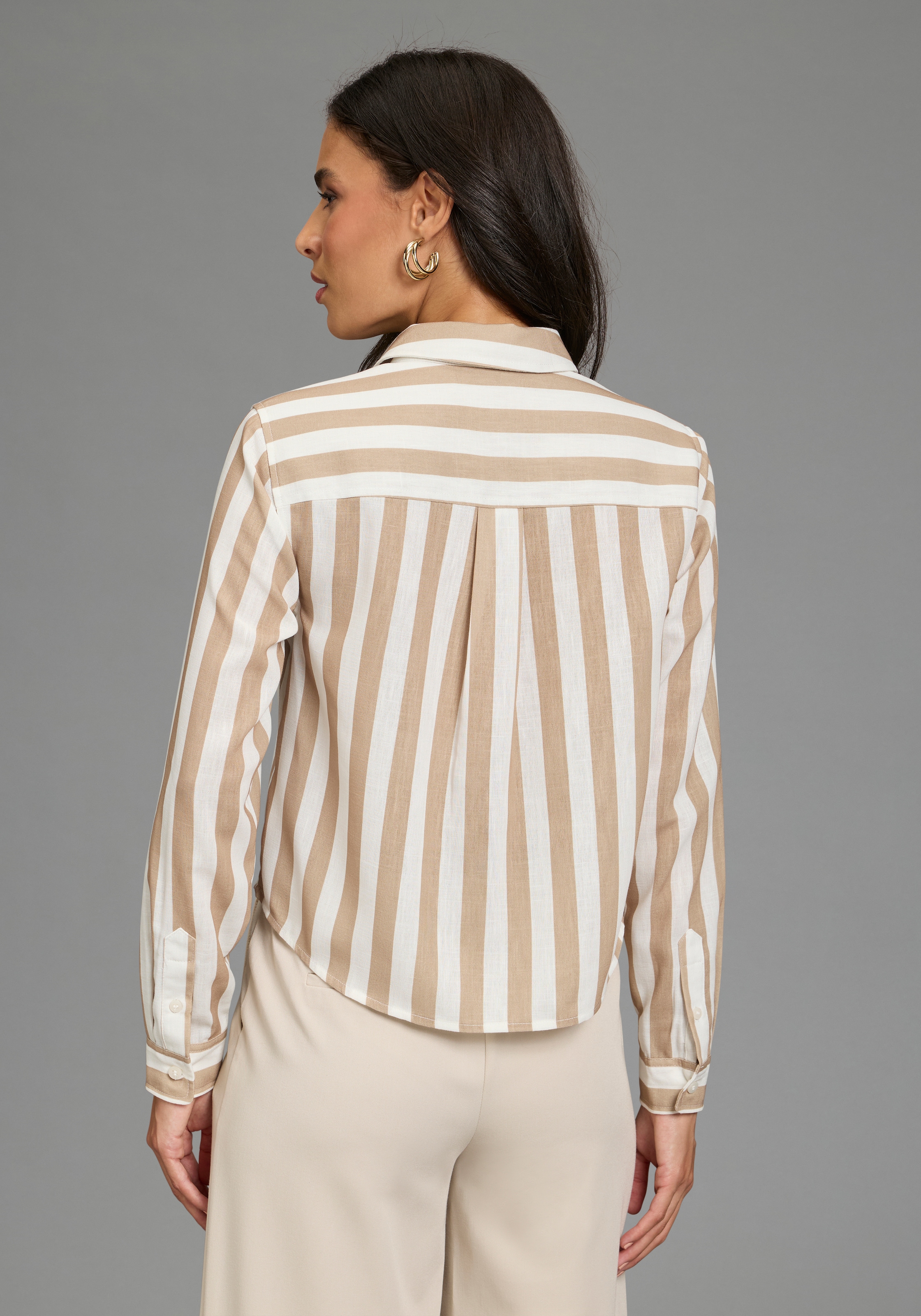 Laura Scott Blouse chemise feminin für verschiedene Anlässe, aus Webmaterial, aus Polyester