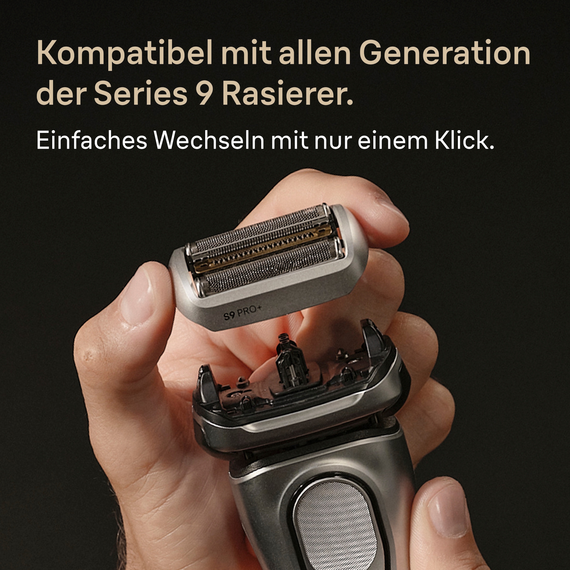 Braun Tête de rasage de rechange »Series 9 PRO+ 96M« compatible avec tous les rasoirs Braun Series 9, ORIGINAL du fabricant