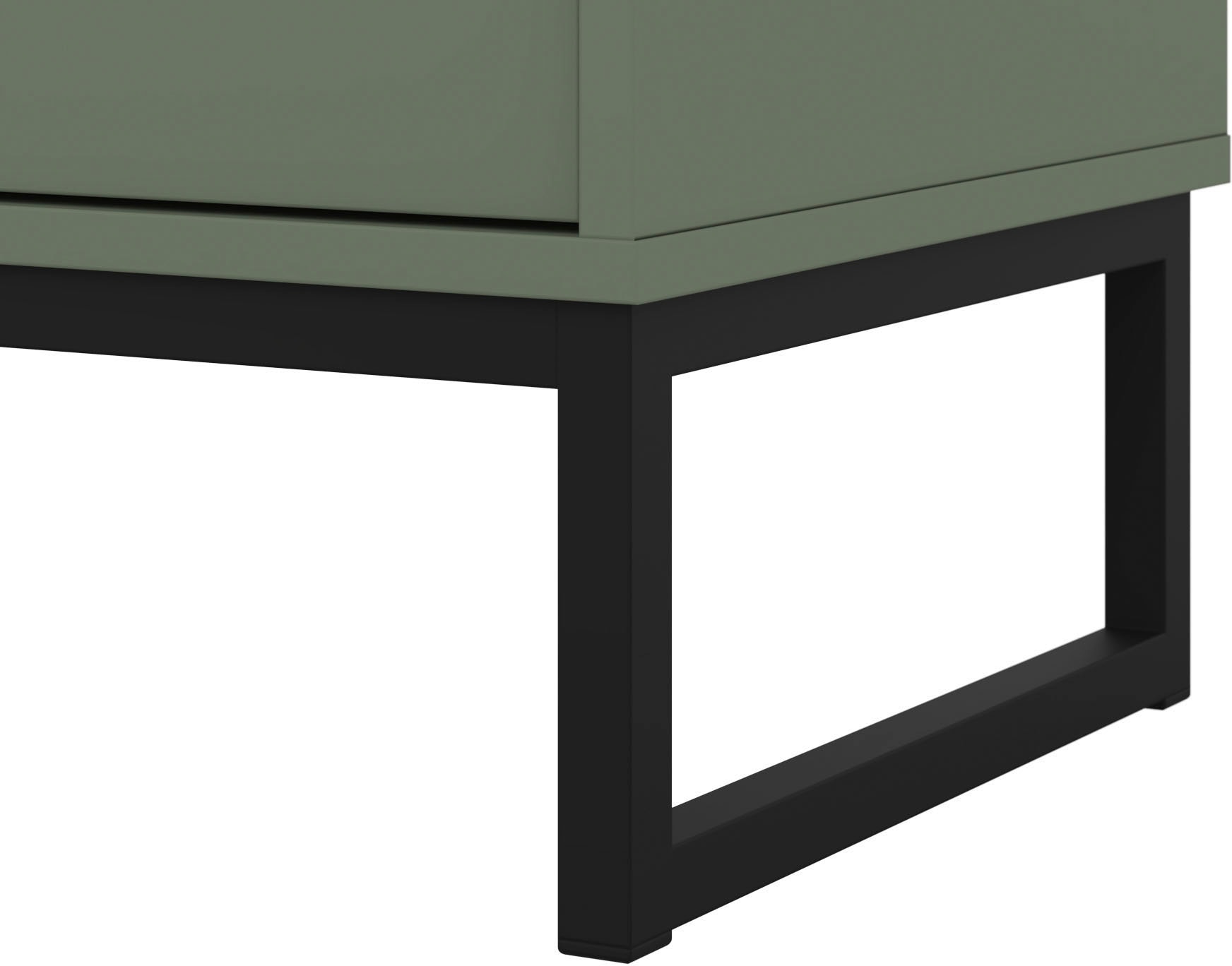 GOODproduct Buffet »Loft, Breite 157 cm, grifflose Kommode 3 Türen/3 Schubkästen.« commode à tiroirs avec beaucoup de rangement, étagères réglables