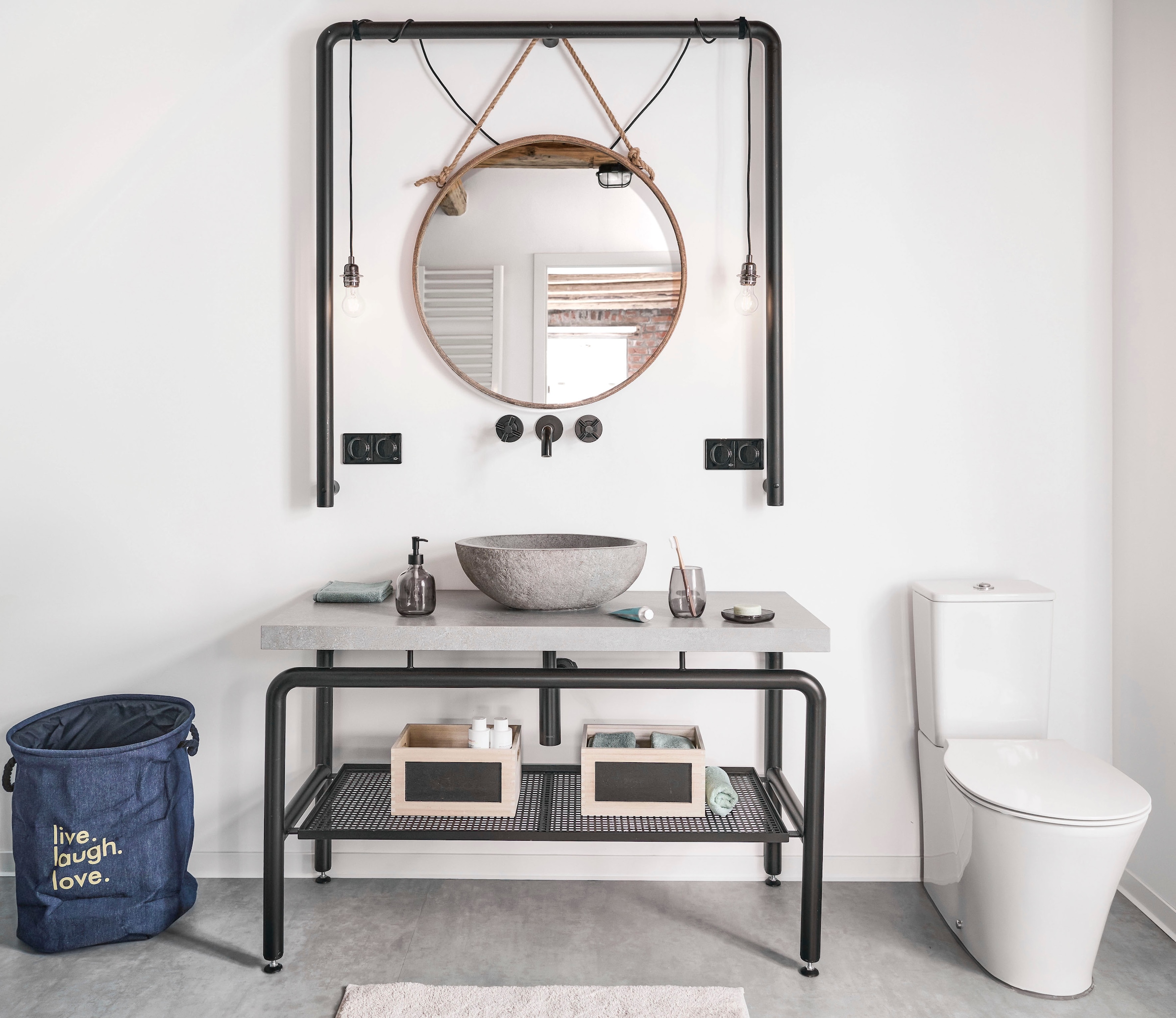 Zeller Present Sac à linge »Denim« für Wäsche und Spielzeug