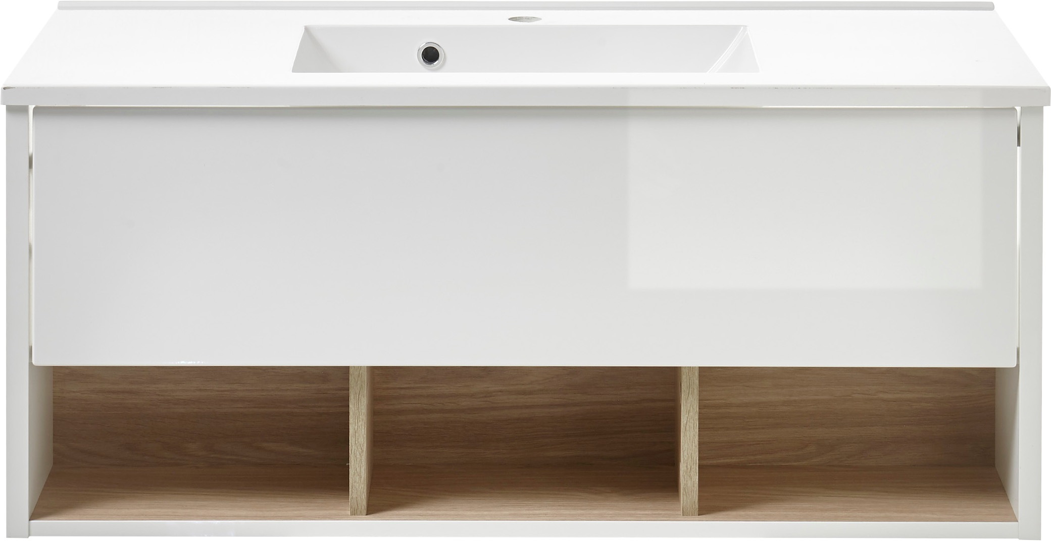 PLACES OF STYLE Badmöbel-Set »Studio Line, Bad im modernen Design, 4-teiliges Badezimmer« 4 Stk. tlg.