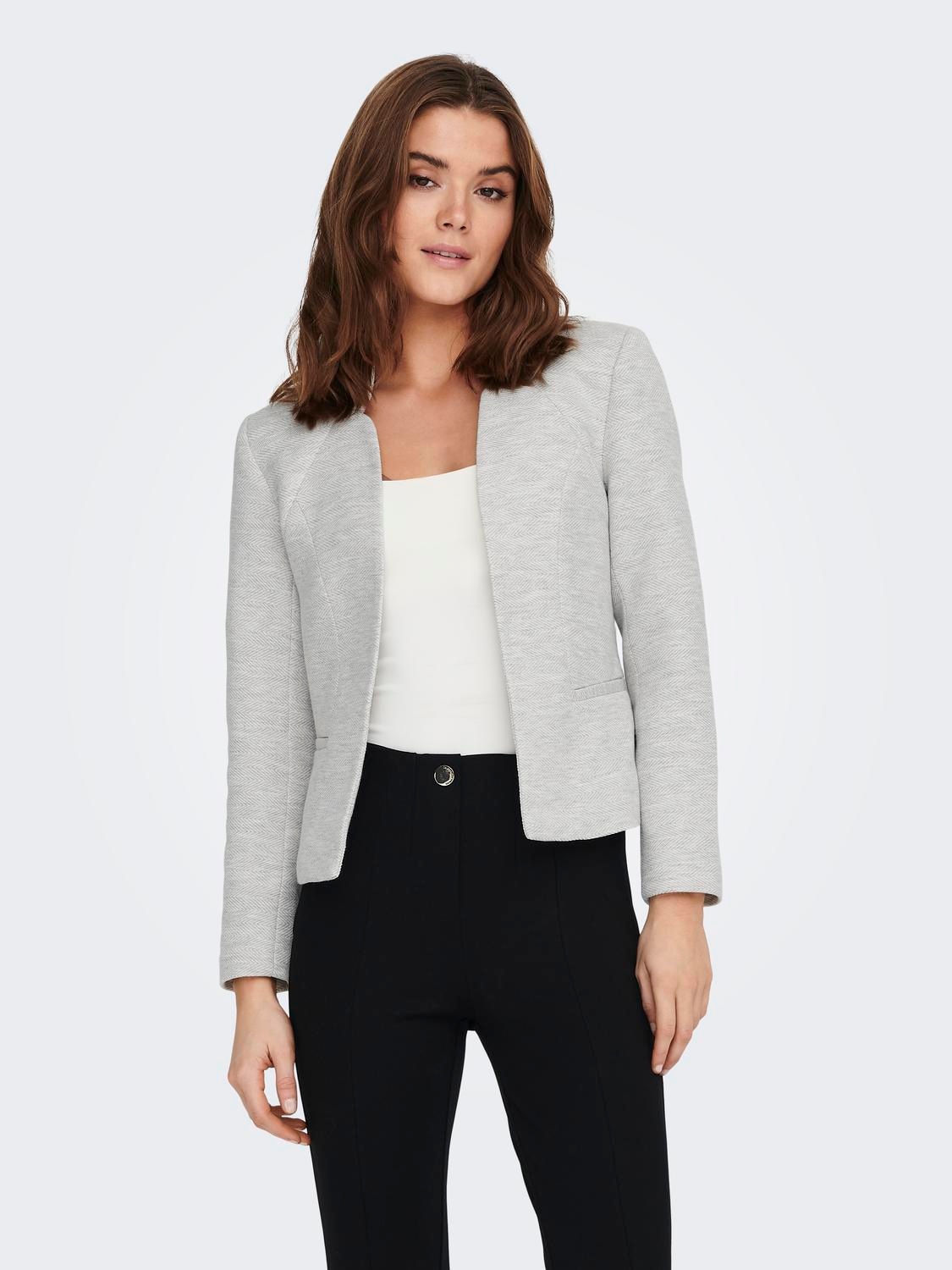 ONLY Blazer court »ONLADDY-LINEA L/S SHORT BLAZER CC TLR« mélange de matériaux, coupe régulière