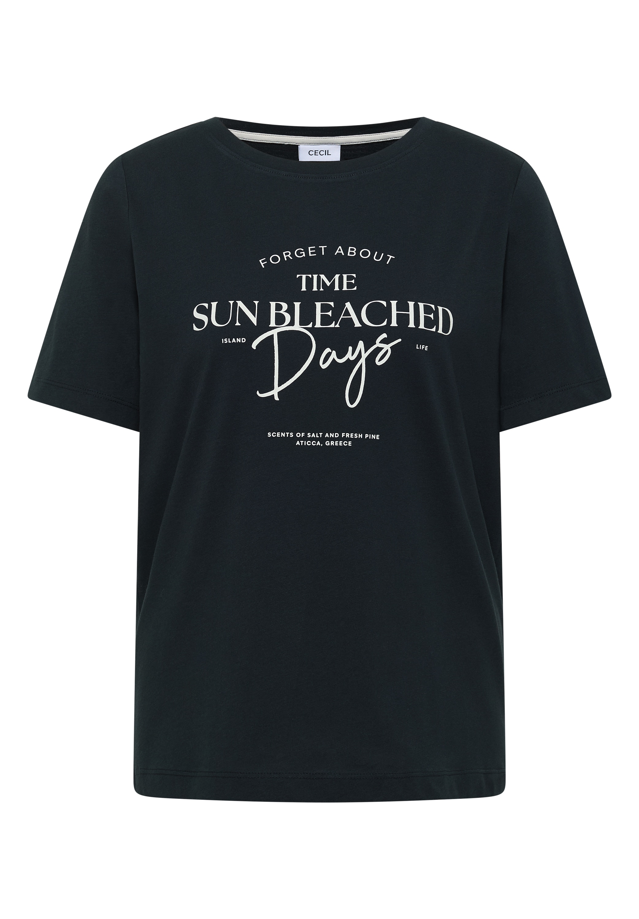 Cecil T-shirt imprimé »Style Lea« t-shirt d'été, col rond, coton, imprimé