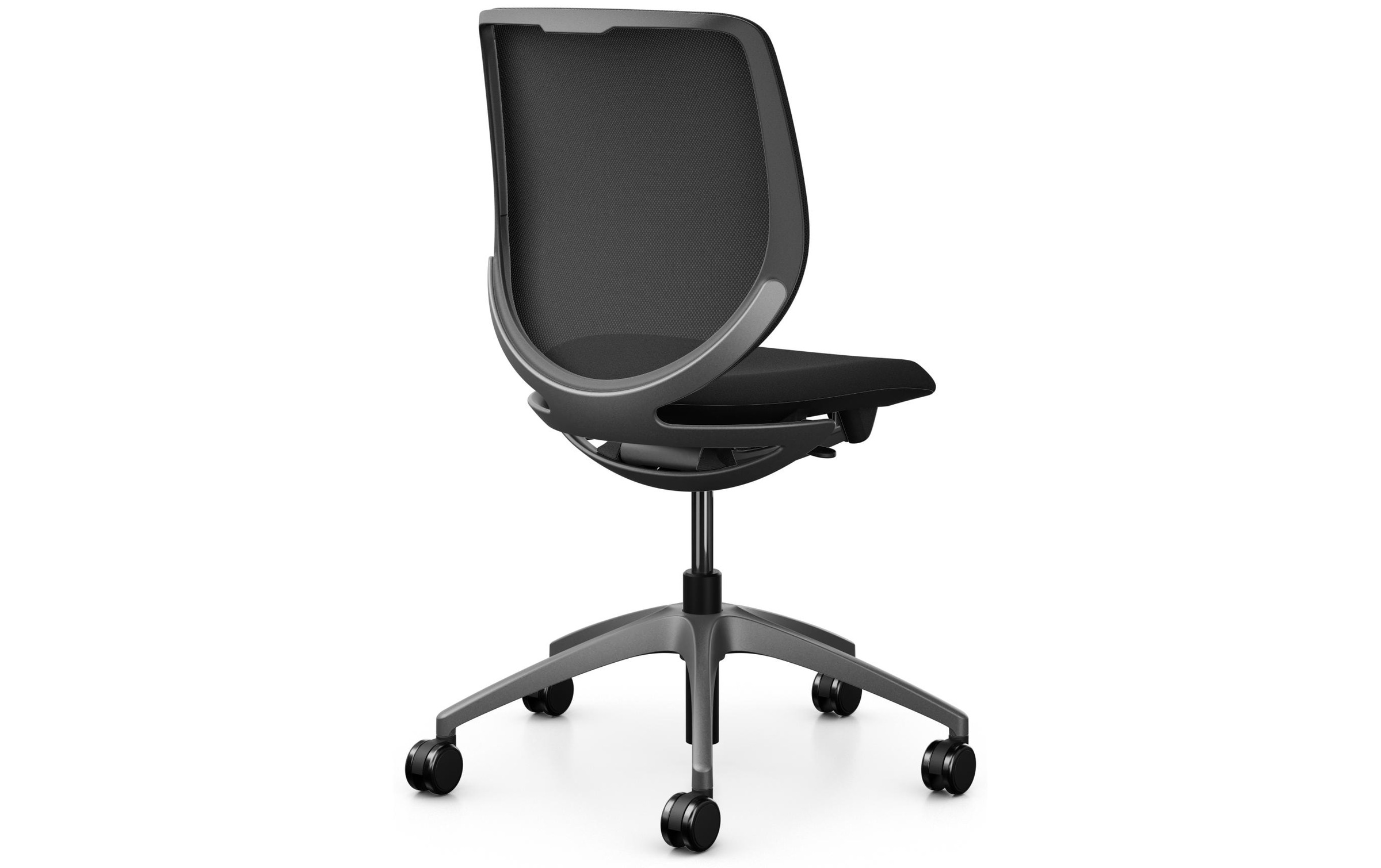 Giroflex Schreibtischstuhl »313 mit Netzrücken, ohne Armlehnen, Schwarz« ()