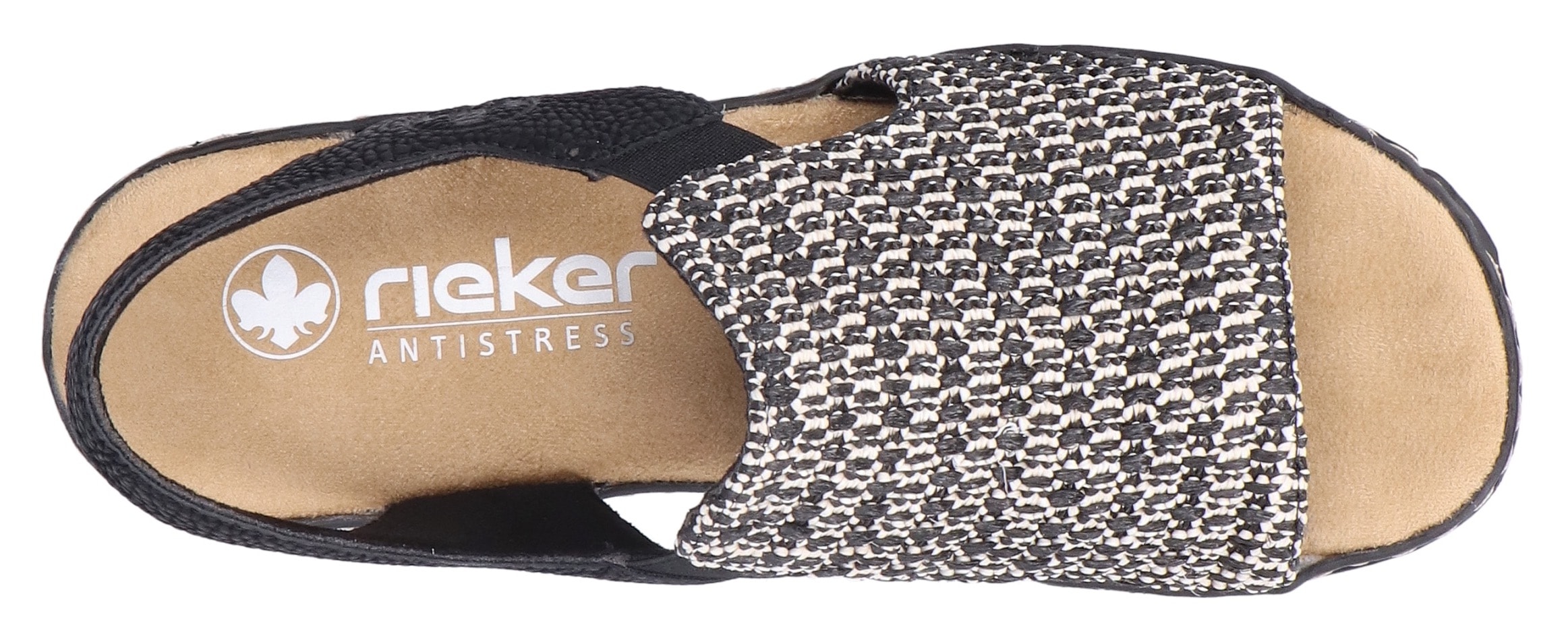 Rieker Keilsandalette  Sommerschuh, Strandschuh, Sandale in Flechtoptik
