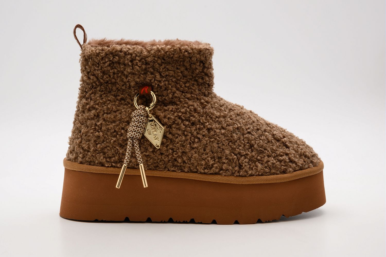 Replay Bottes d'hiver »CHIC STORM«  Plateauboots, Trendy-Boot in Teddy-Optik, mit Anziehlasche