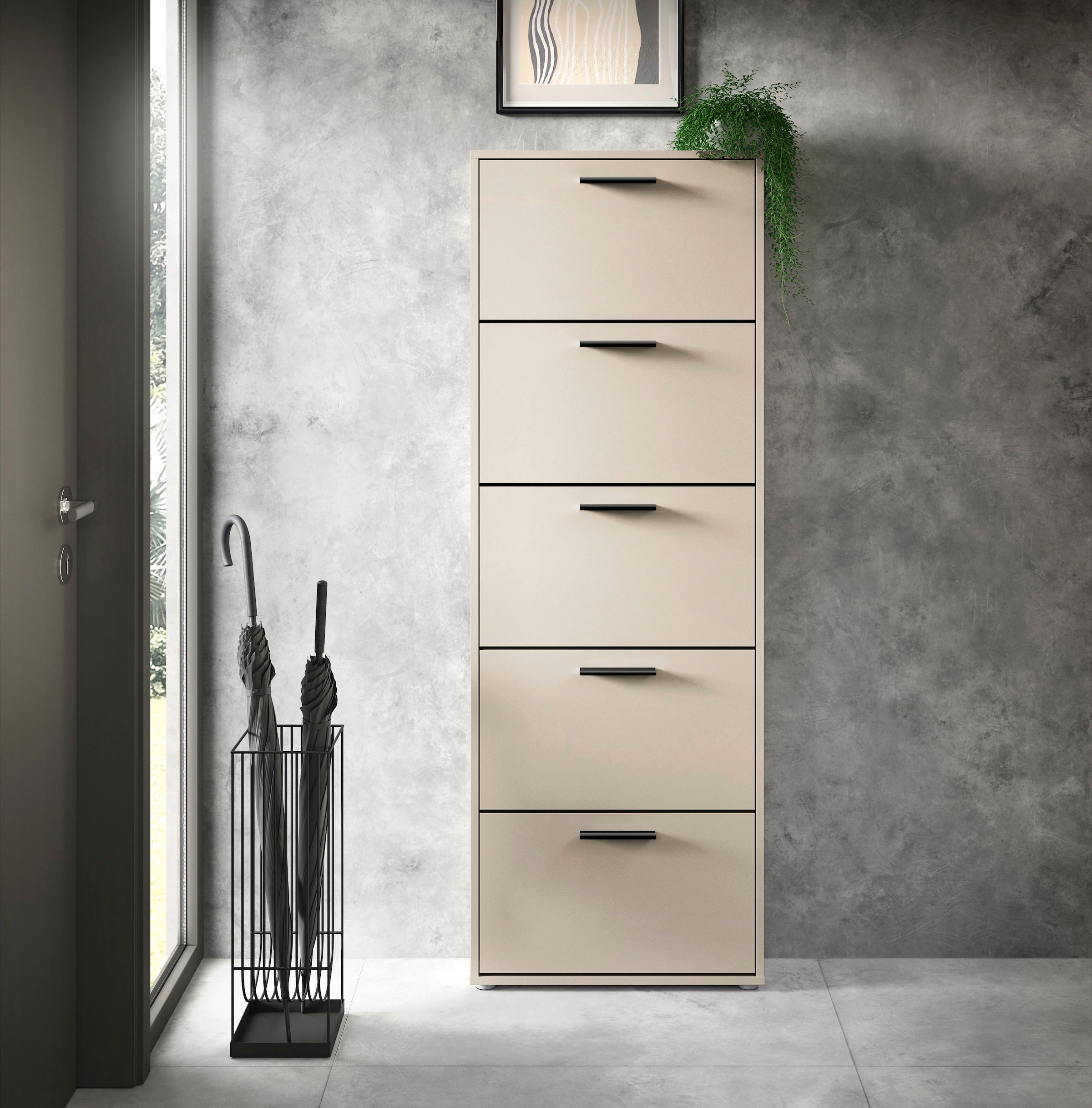 HBZ Commode à chaussures »Sam Schuhkipper, Schuhschrank BxHxT 59x169x17 cm« 1 cuis tlg. Breite 59cm, FSC-Mix Credit