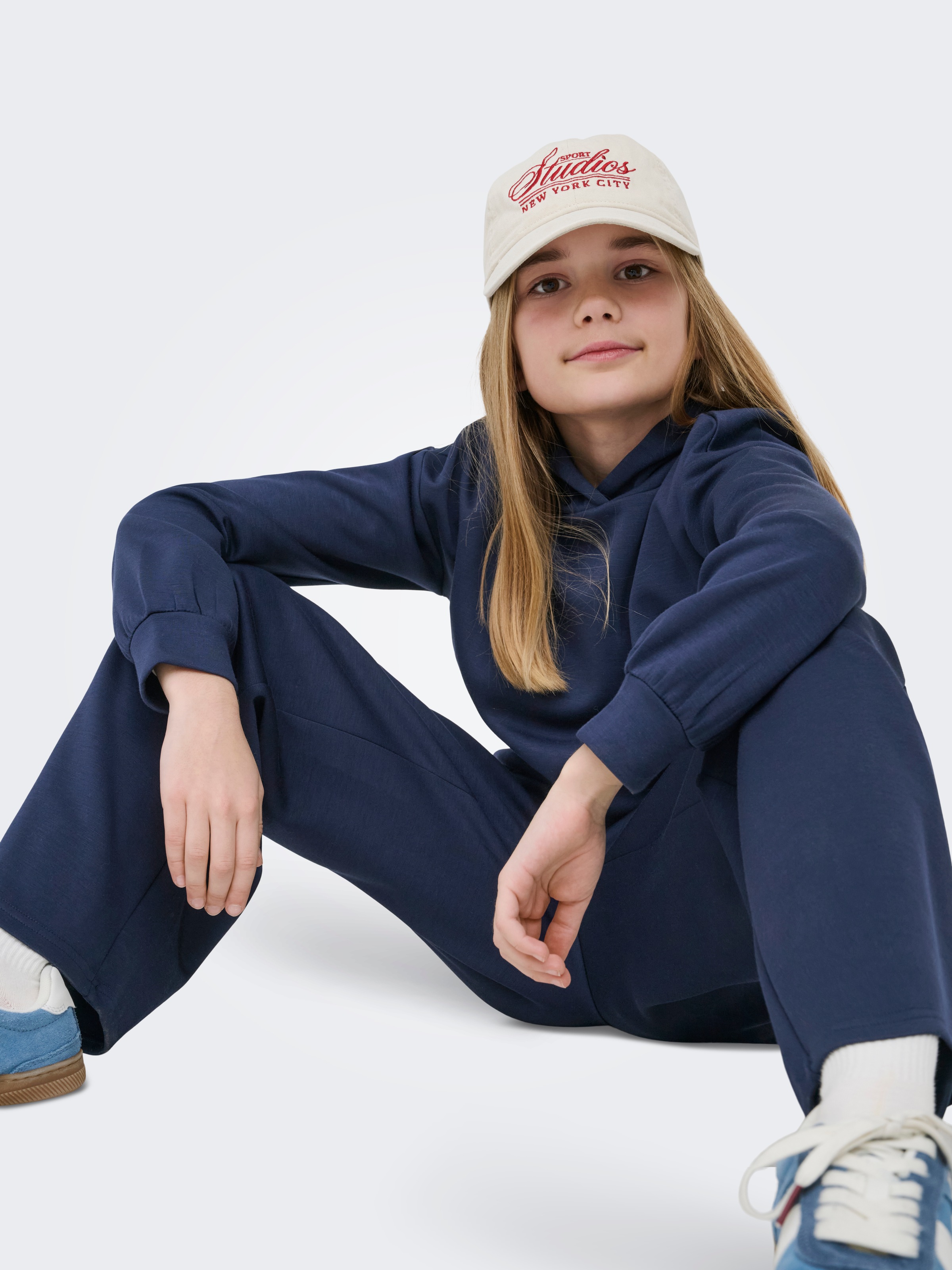 KIDS ONLY Jerseyhose »KOGADA-NELLA HEART PANT FR JRS NOOS«  Materialmix, relaxed fit