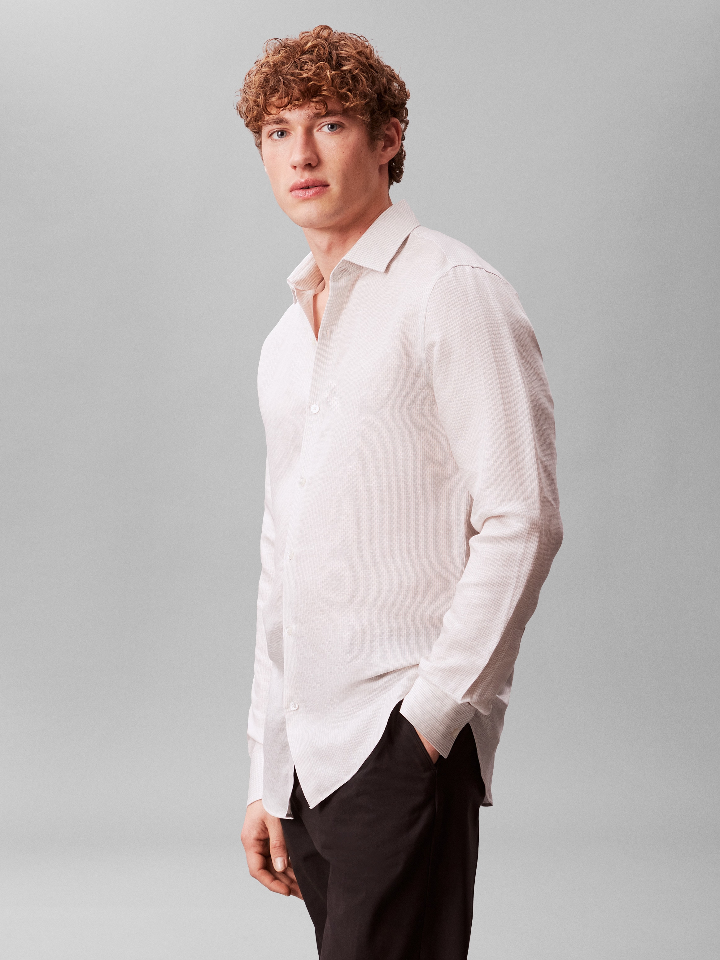 Calvin Klein Businesshemd »SLIM ESSENTIALS POPLIN STR SLD« Hemdkragen, slim fit
