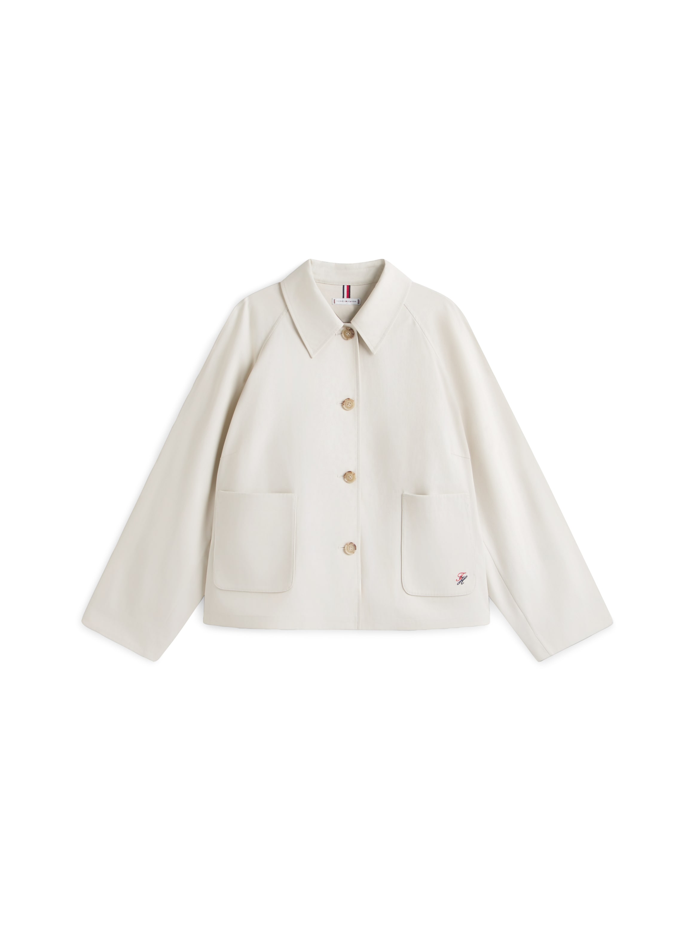 Tommy Hilfiger Curve Outdoorjacke »CRV COTTON SHORT JACKET« in grossen Grössen