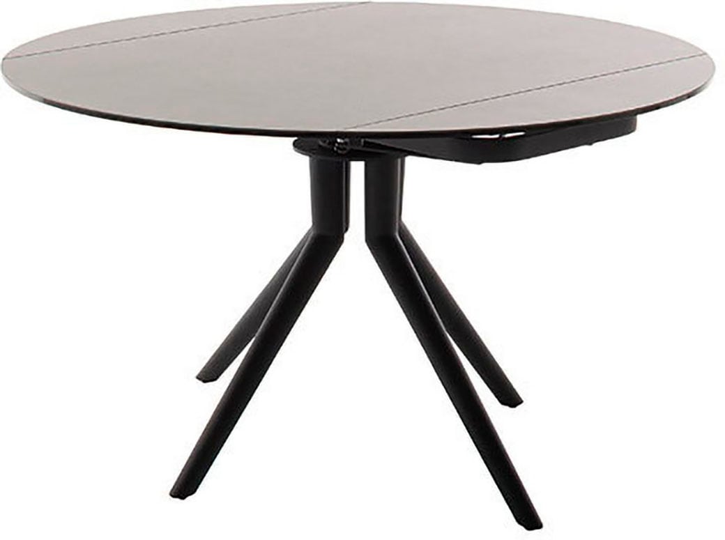MCA furniture Table de salle à manger »RUBIKON Vierfusstisch 90-135 cm« Einzelstück,  Keramik, Metall, Längsseitenauszug, ausziehbar, 13 mm