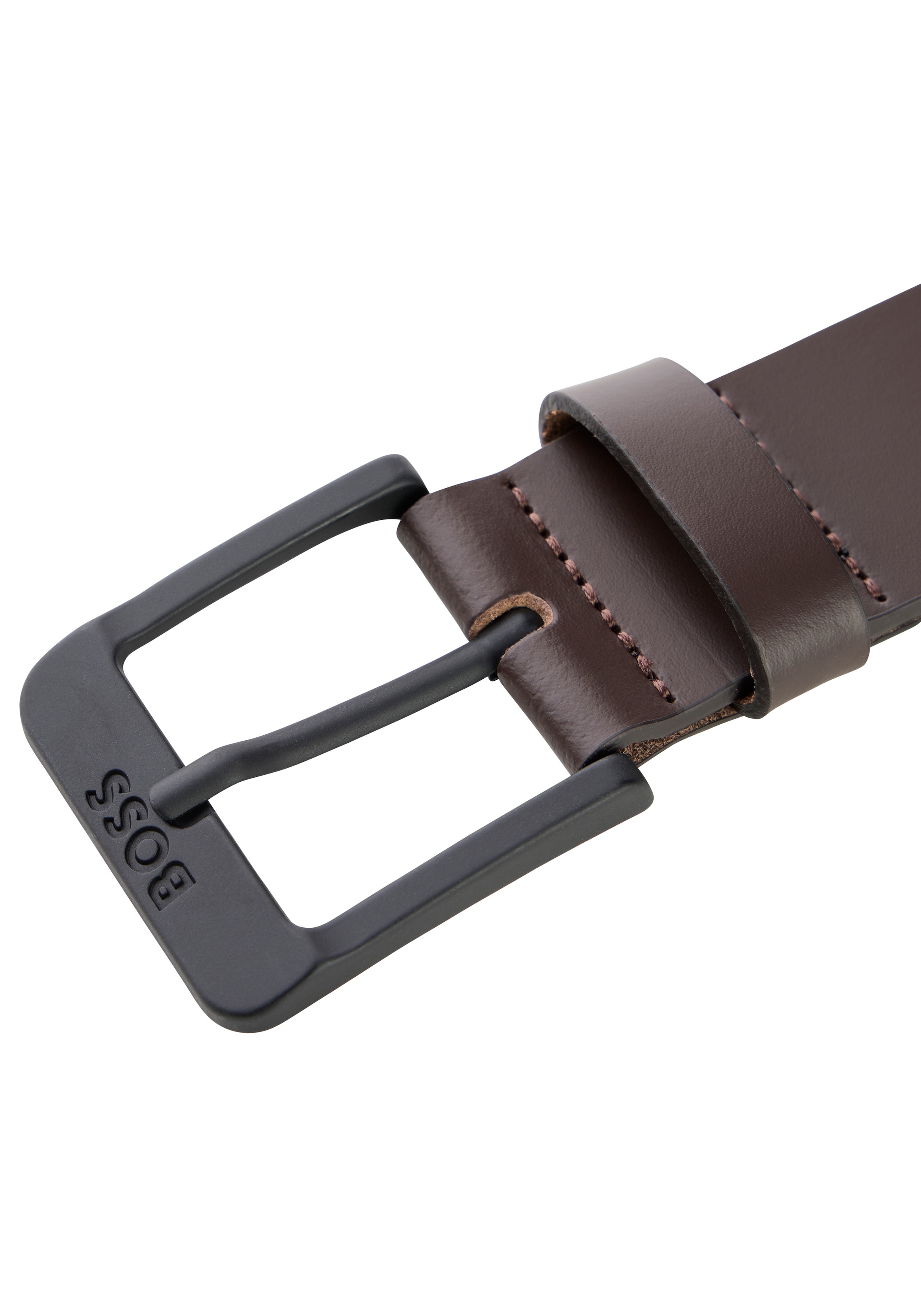 BOSS Ceinture en cuir »Jemio-B_Sz40« mit BOSS-Prägung im Metall