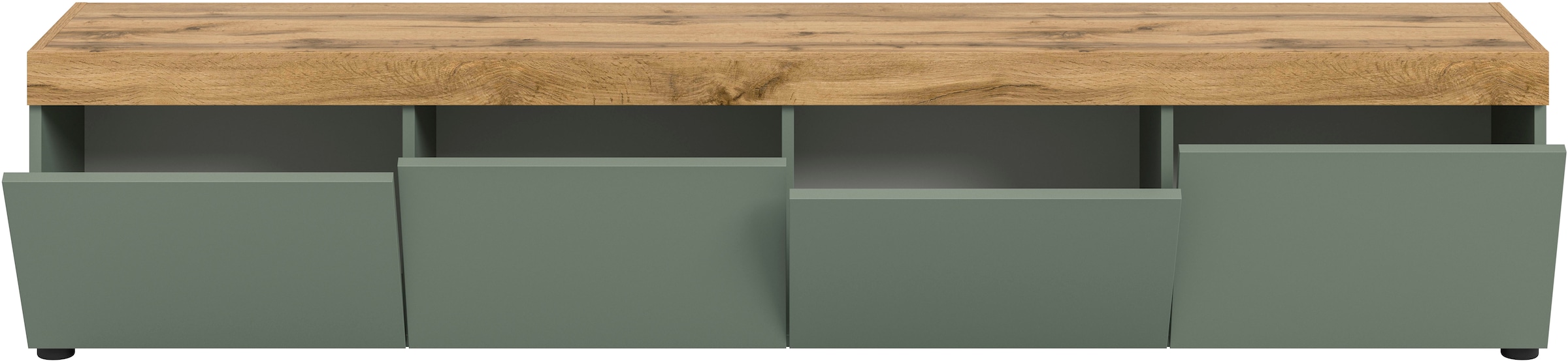 GOODproduct Lowboard »MAMBO, TOPSELLER!, Breite 200cm, 4 Klappen, stehend oder hängend« 2 farbige Ausführung, in verschiedenen Farben erhältlich, 1 Stk. tlg. Lowboard, TV Unterschrank, Tv-Schrank, Wohnzimmer