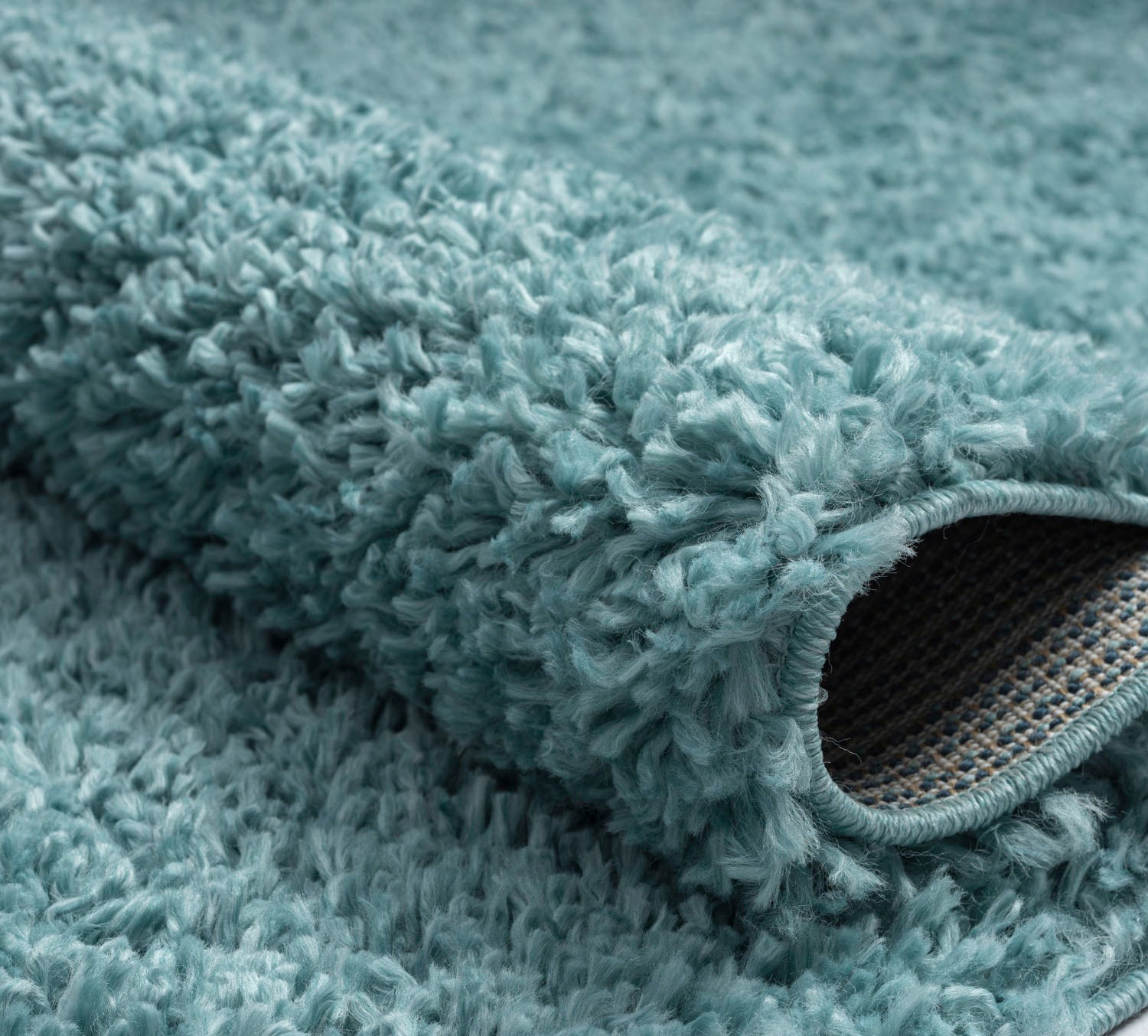 Myflair Möbel & Accessoires Hochflor-Bettumrandung »My Shaggy« Höhe 37 mm 3 Stk. tlg. Shaggy, Uni-Farben, leicht glänzend, extra flauschig, Läufer-Set