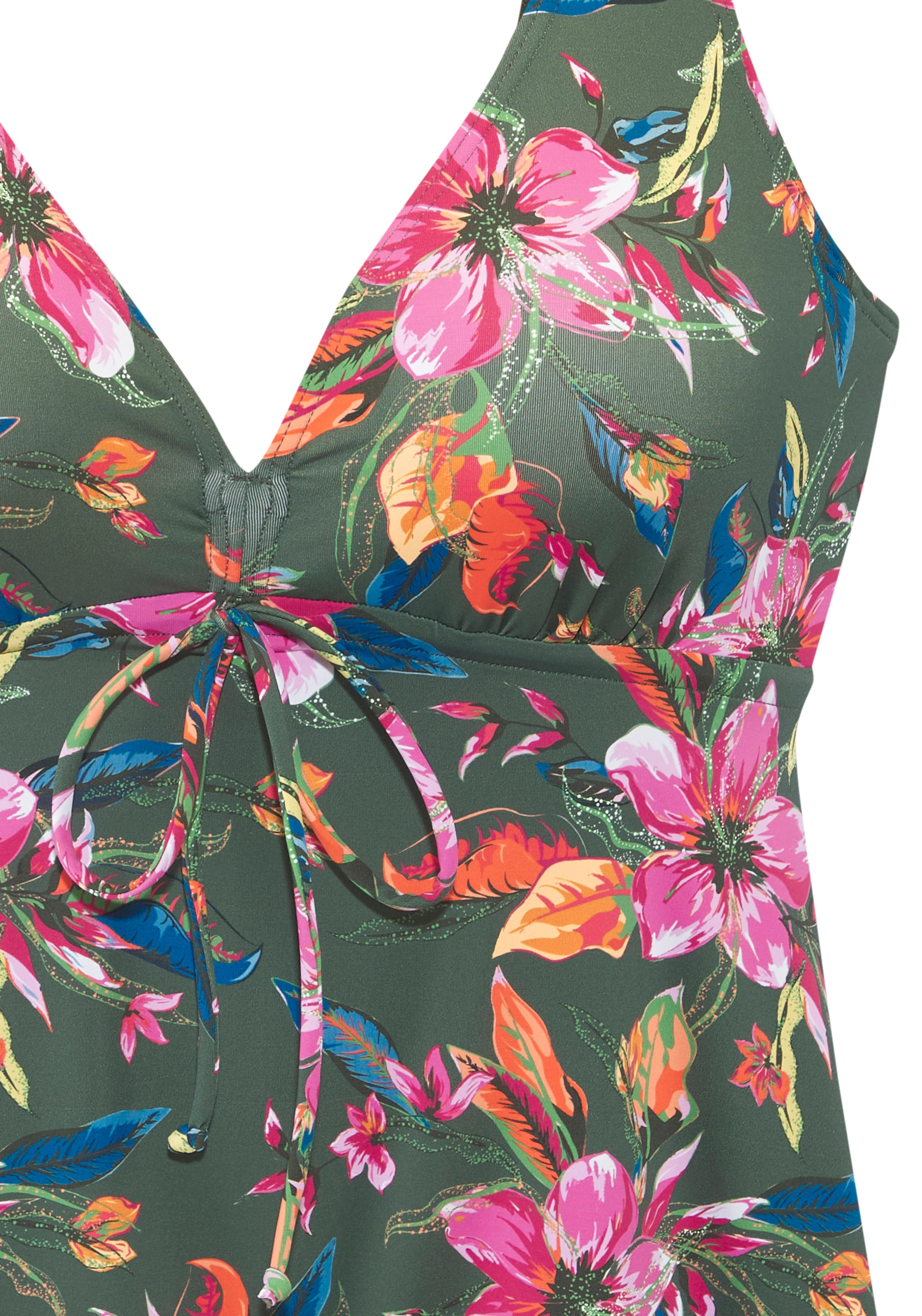 LASCANA Haut de tankini à armatures »Malia« mit tropischem Print