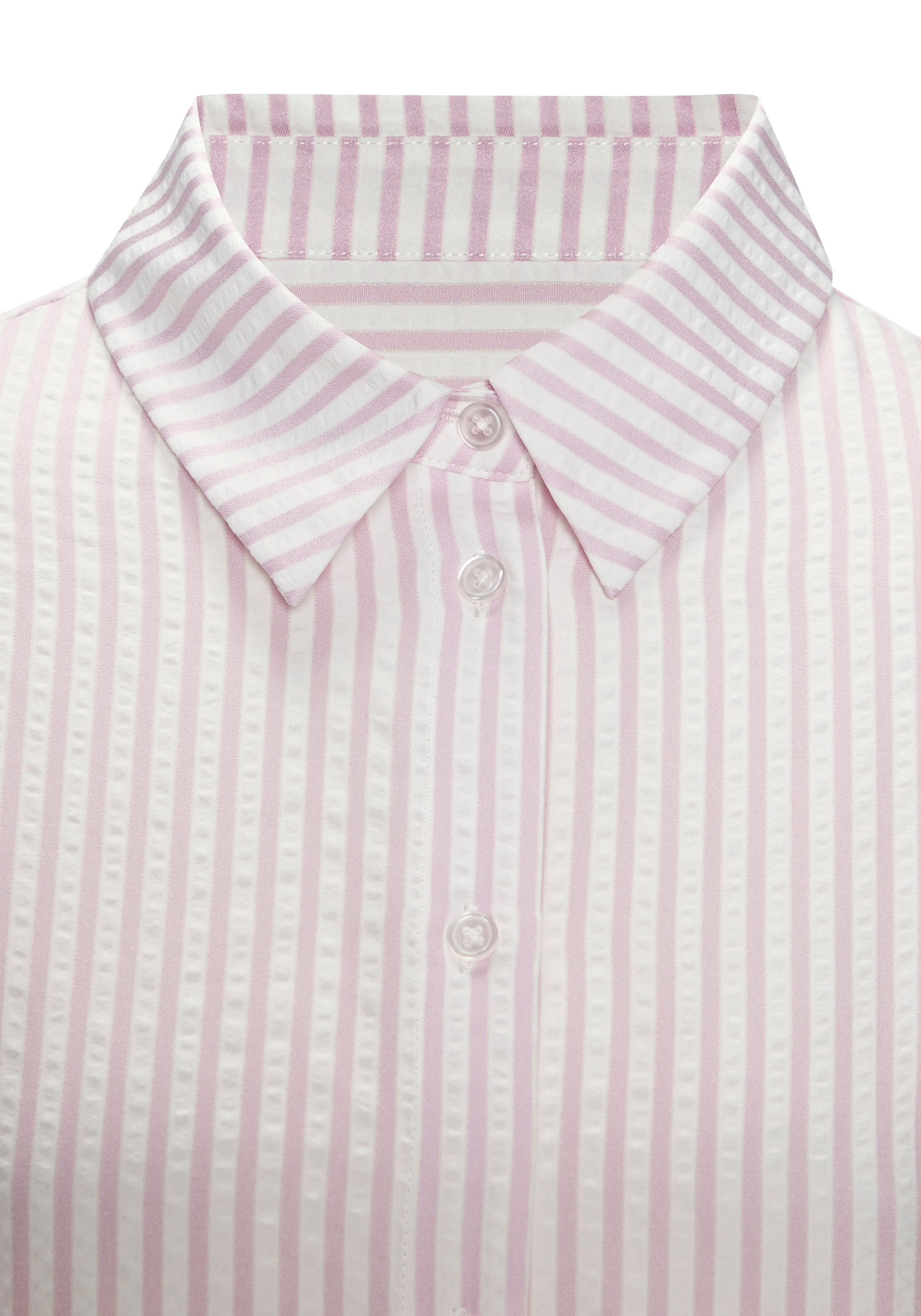 Vivance Blouse chemise mit Streifenmuster, bügelfreie Qualität