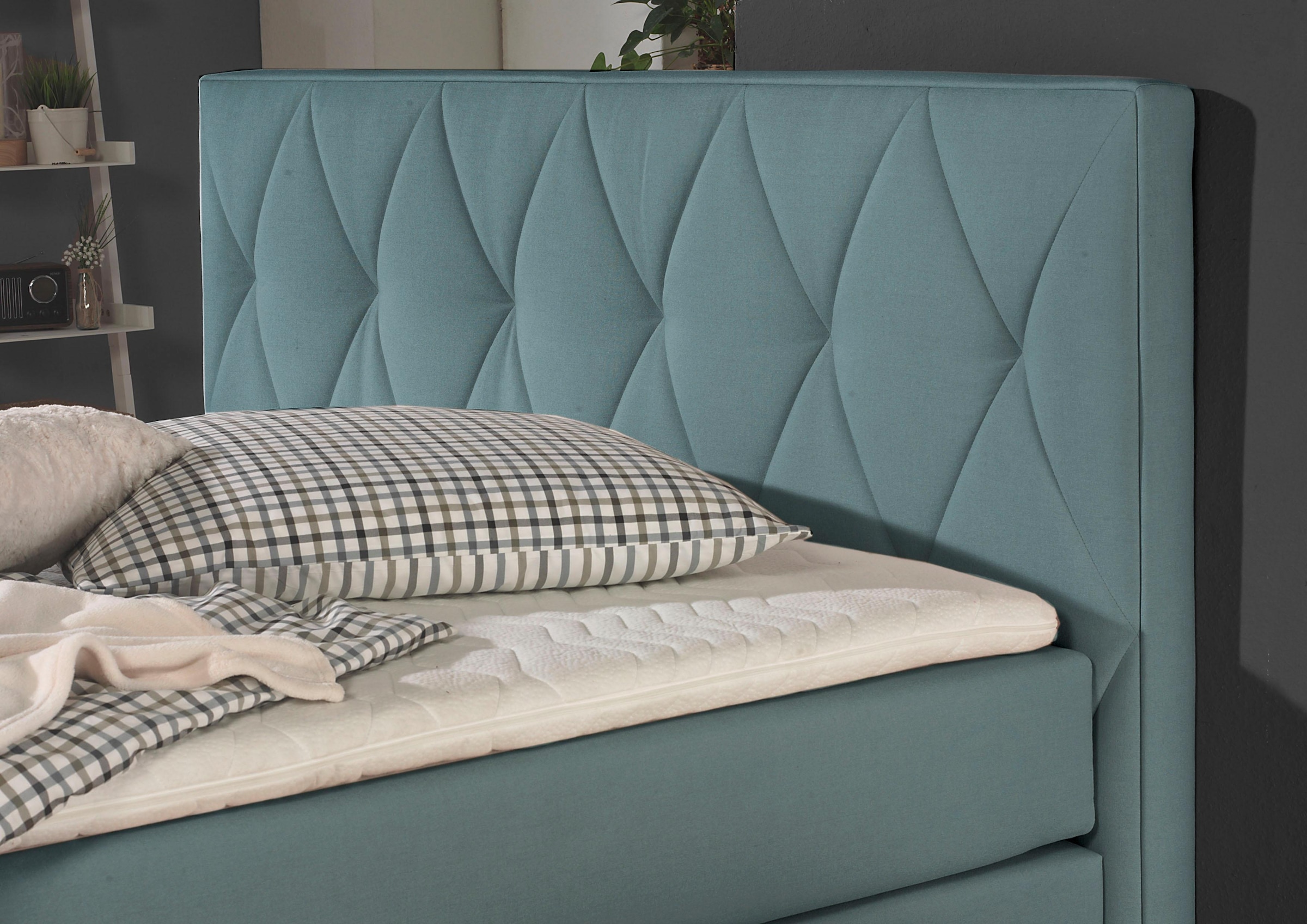Home affaire Boxspringbett »Merino« incl. Kaltschaumtopper, 5, Breiten, 2 Härtegrade, 3 Ausführungen