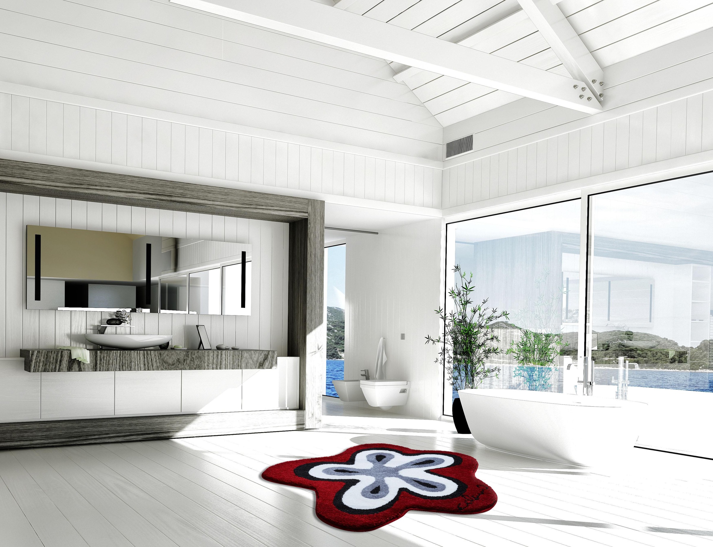 Colani Badematte »Colani 1« Höhe 24 mm rutschhemmend beschichtet fussbodenheizungsgeeignet