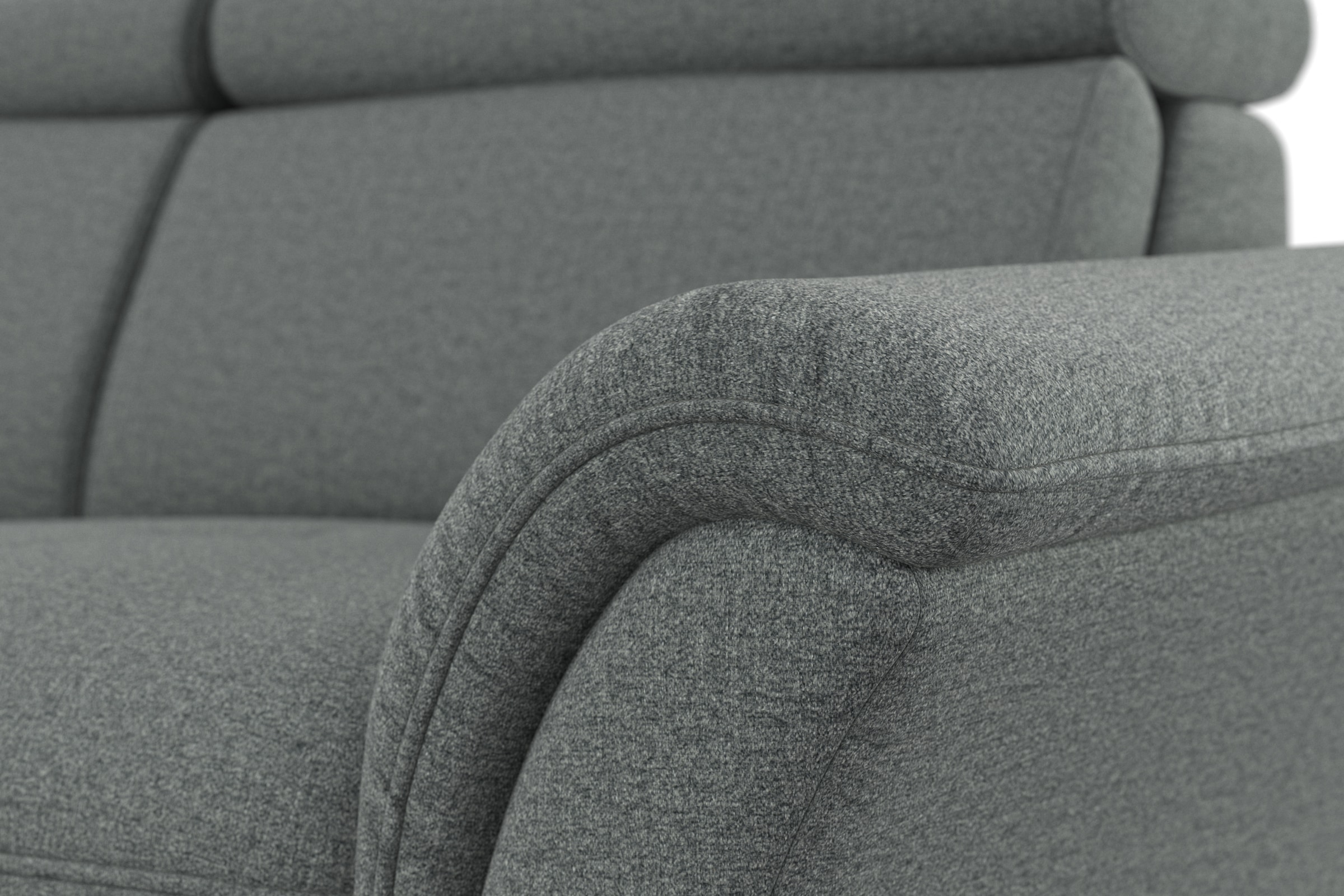 Home affaire Ecksofa »Lindgren L-Form« wahlweise mit Bett mit klappbaren Rollen, Kasten und Kopfverstellung