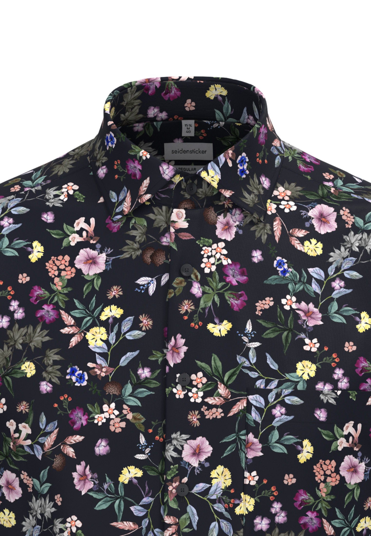 seidensticker Businesshemd »Regular«, Regular Langarm Kentkragen Floral
