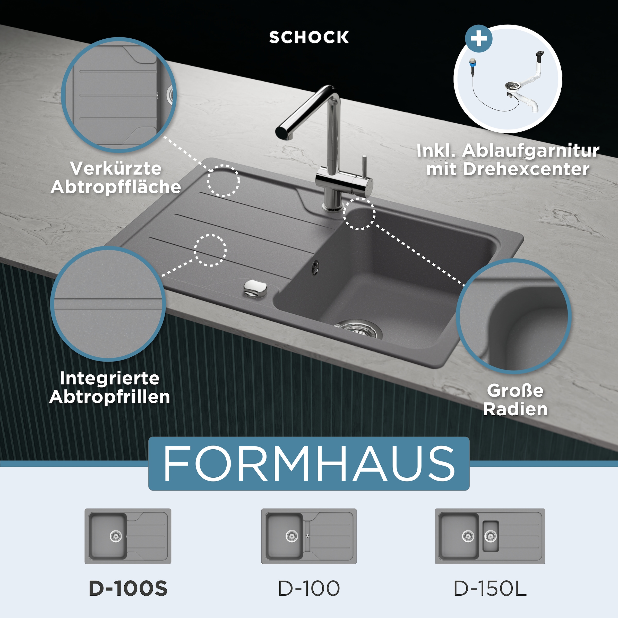 Schock Granitspüle »Formhaus Mini«