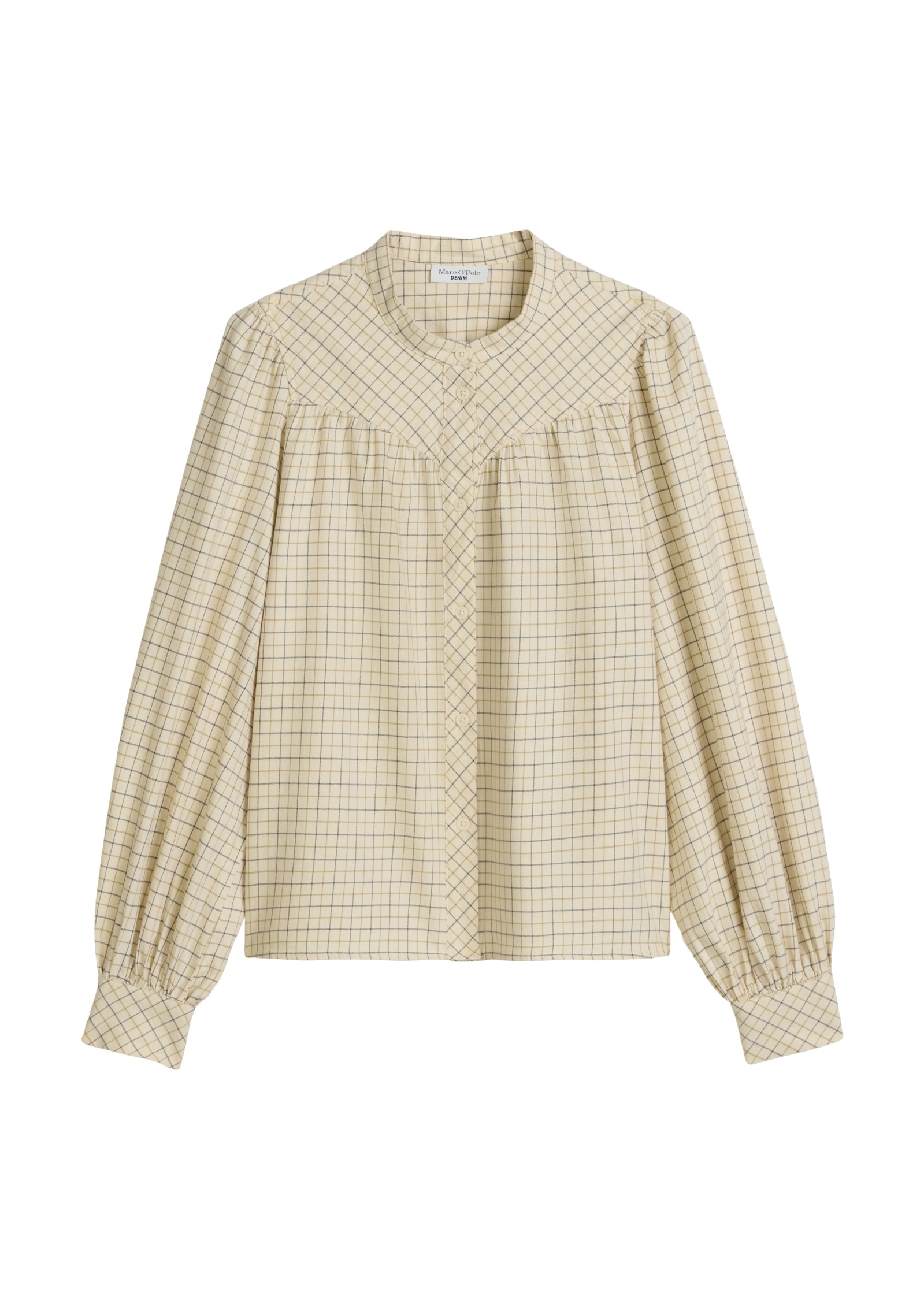 Marc O'Polo DENIM Blouse à manches longues A-Shape in softer Flanell-Qualität, kariert