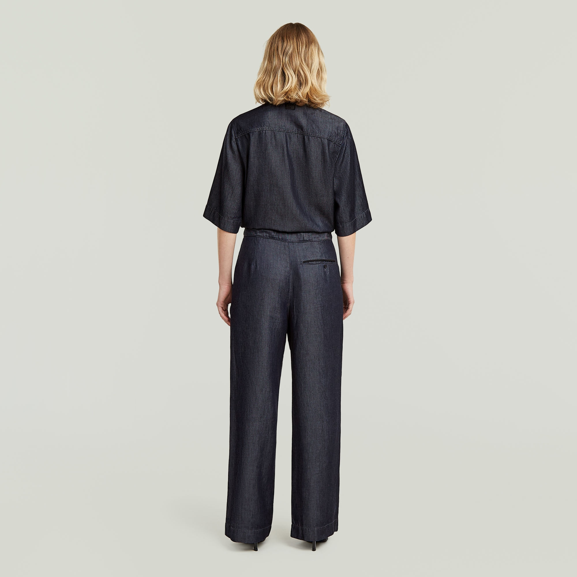 G-STAR Jumpsuit »JMP Regular« avec détails chemise, look denim, coupe régulière