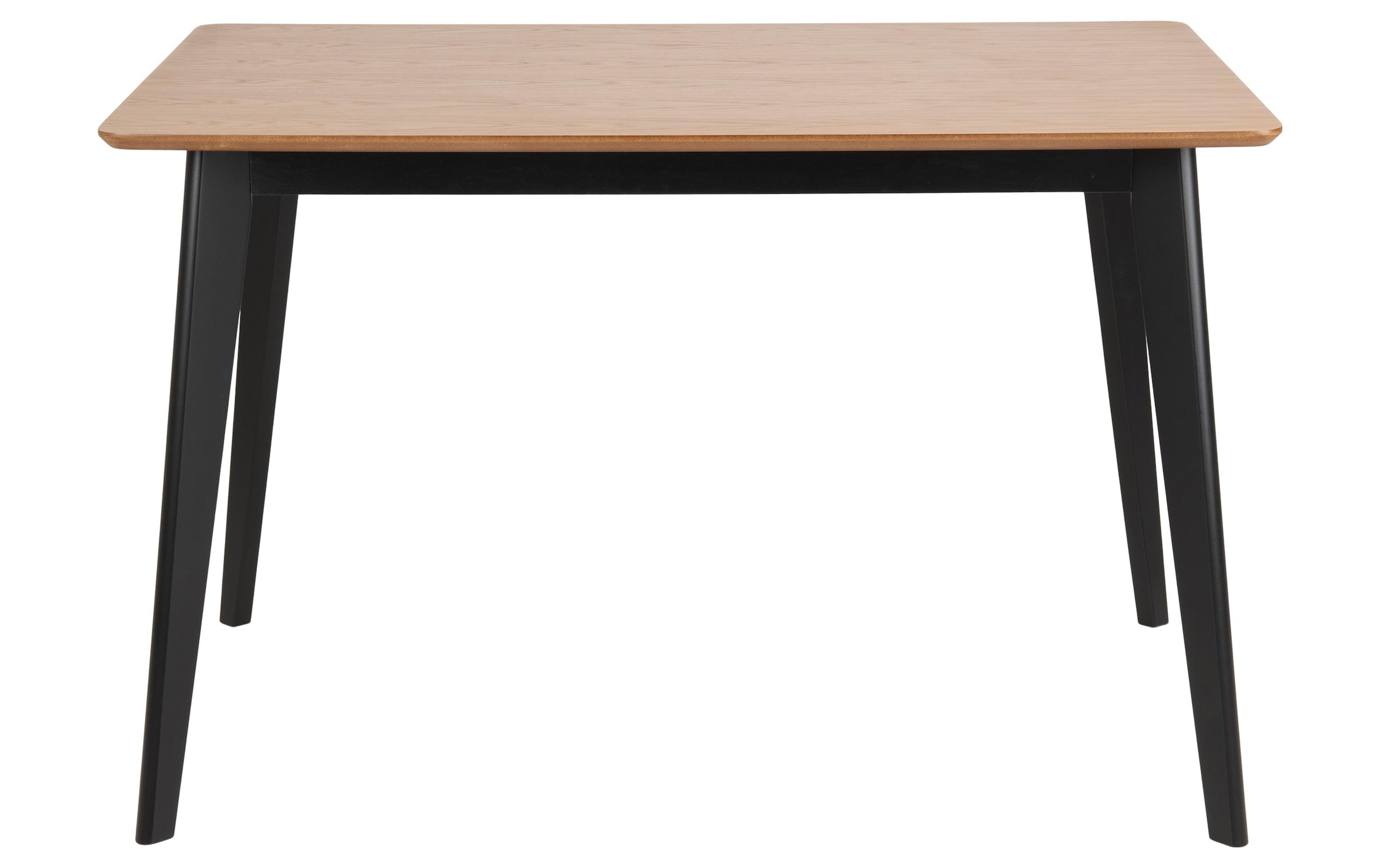 AC Design Table de salle à manger »Roxby 120 x 80 x 76 cm, Nature/Schwarz«