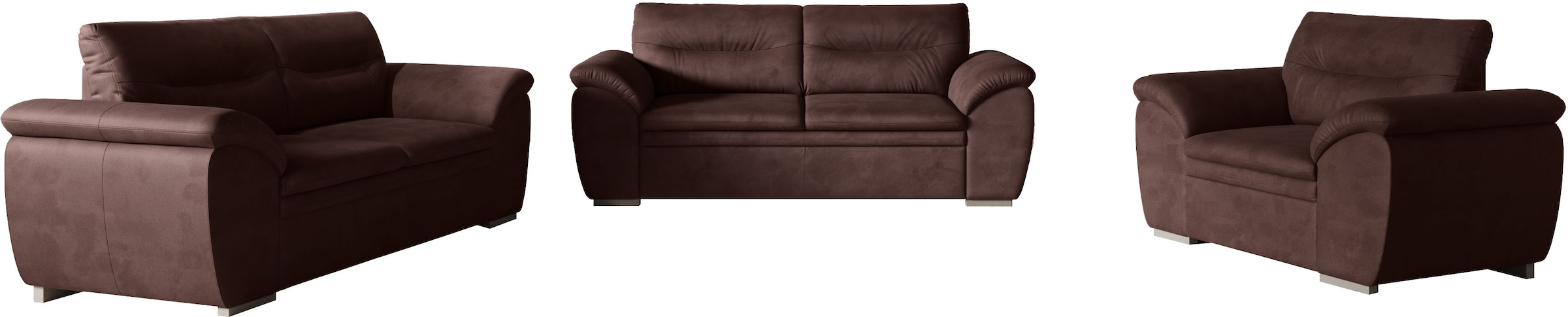 COTTA Ensemble rembourré »Leandra« Set bestehend aus: 2-Sitzer & 2,5-Sitzer