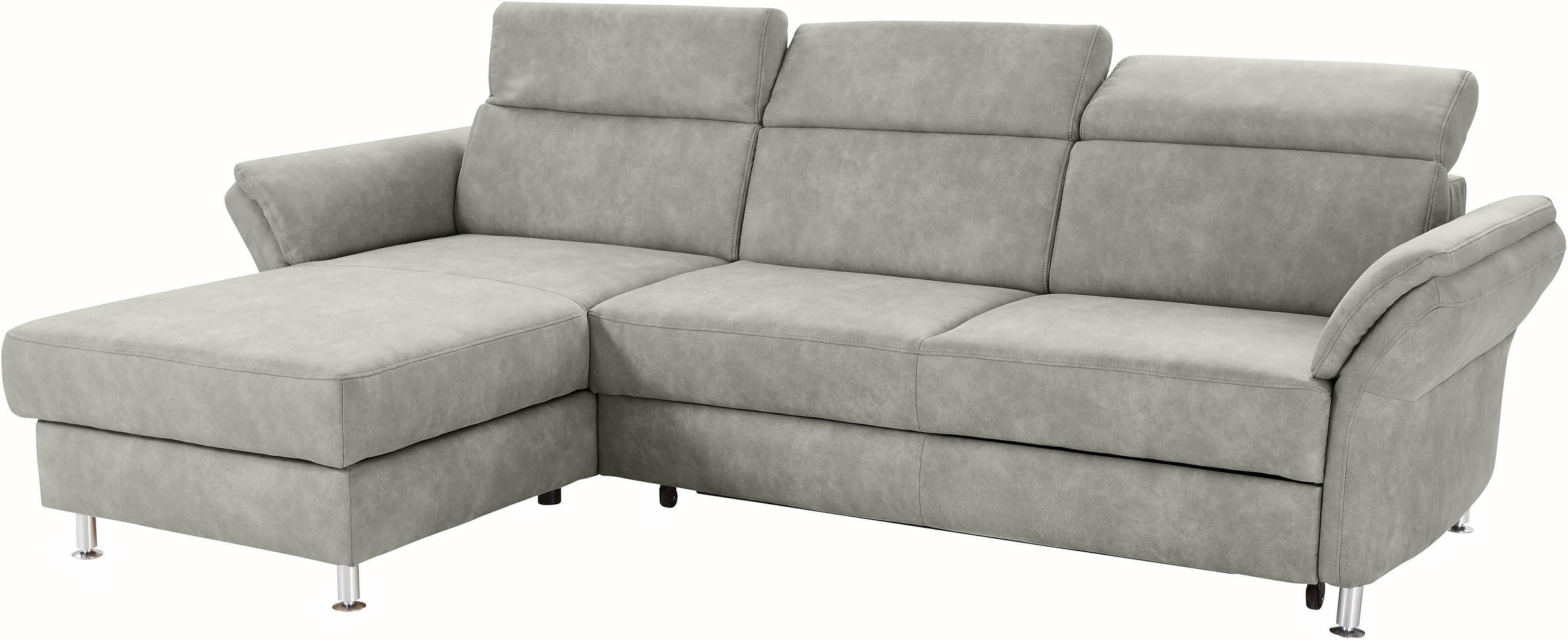 sit&more Ecksofa »Avignon L-Form« Kopfteilverstellung, wahlweise mit Bettfunktion und Bettkasten