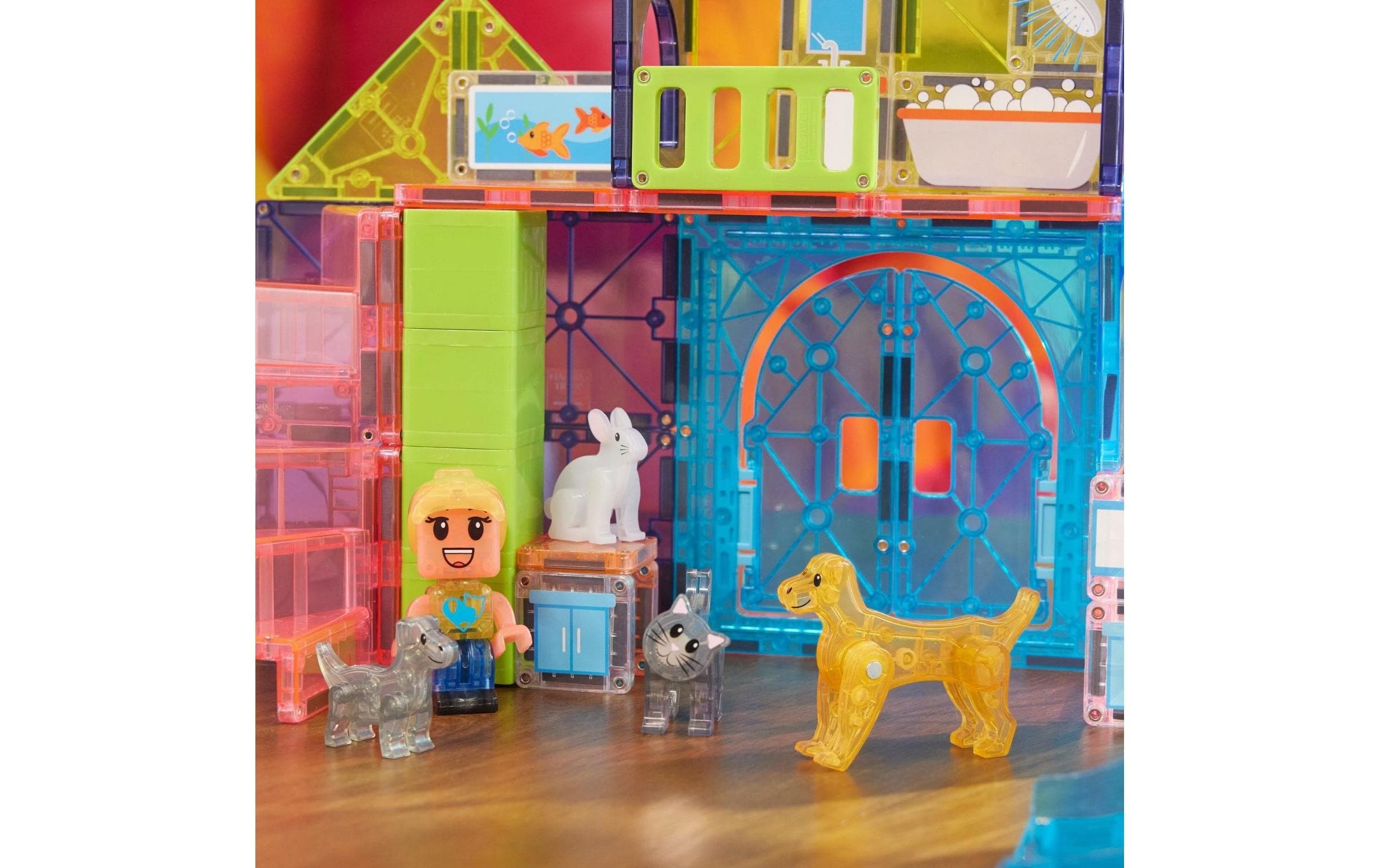   Steinbaukasten »Magna-Tiles Pet Playhouse 50 Teile«