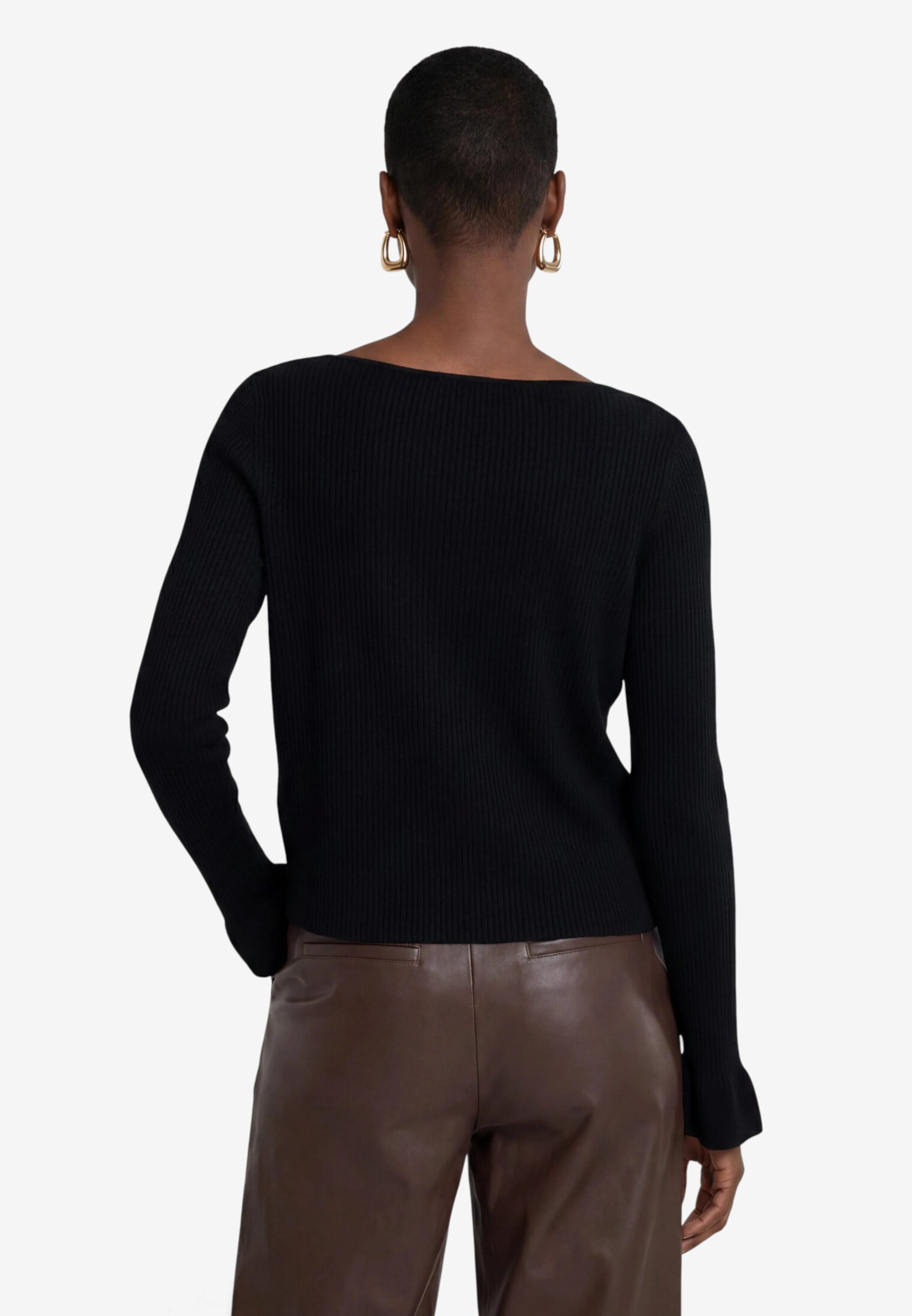 Zero Pull en tricot avec encolure bateau et manches tulipes