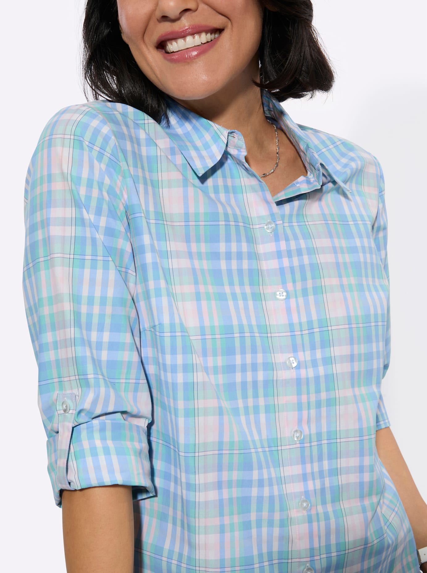 Casual Looks Blouse à carreaux