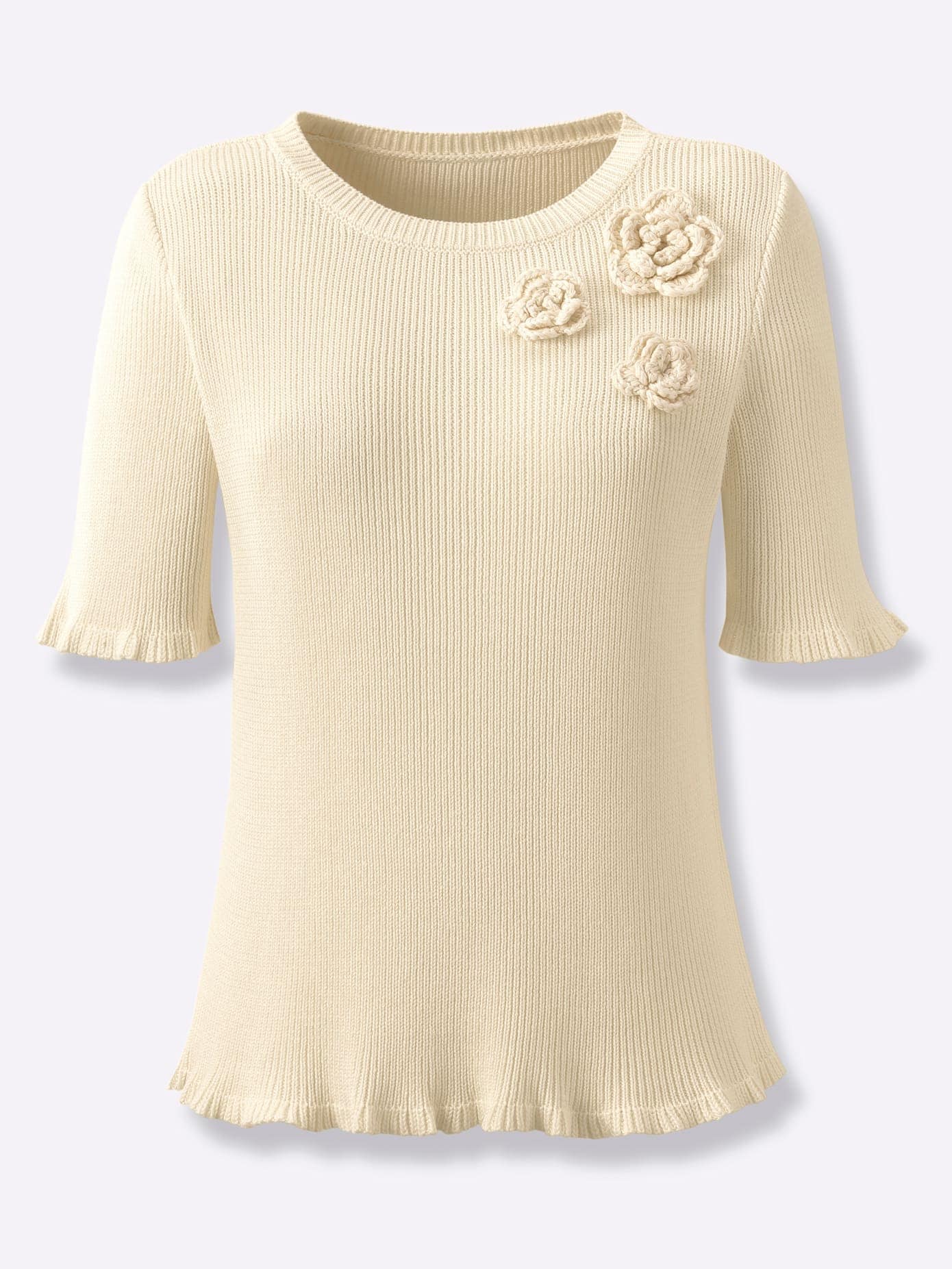 creation L Pull à manches courtes »Lyocell-Viskose-Pullover«