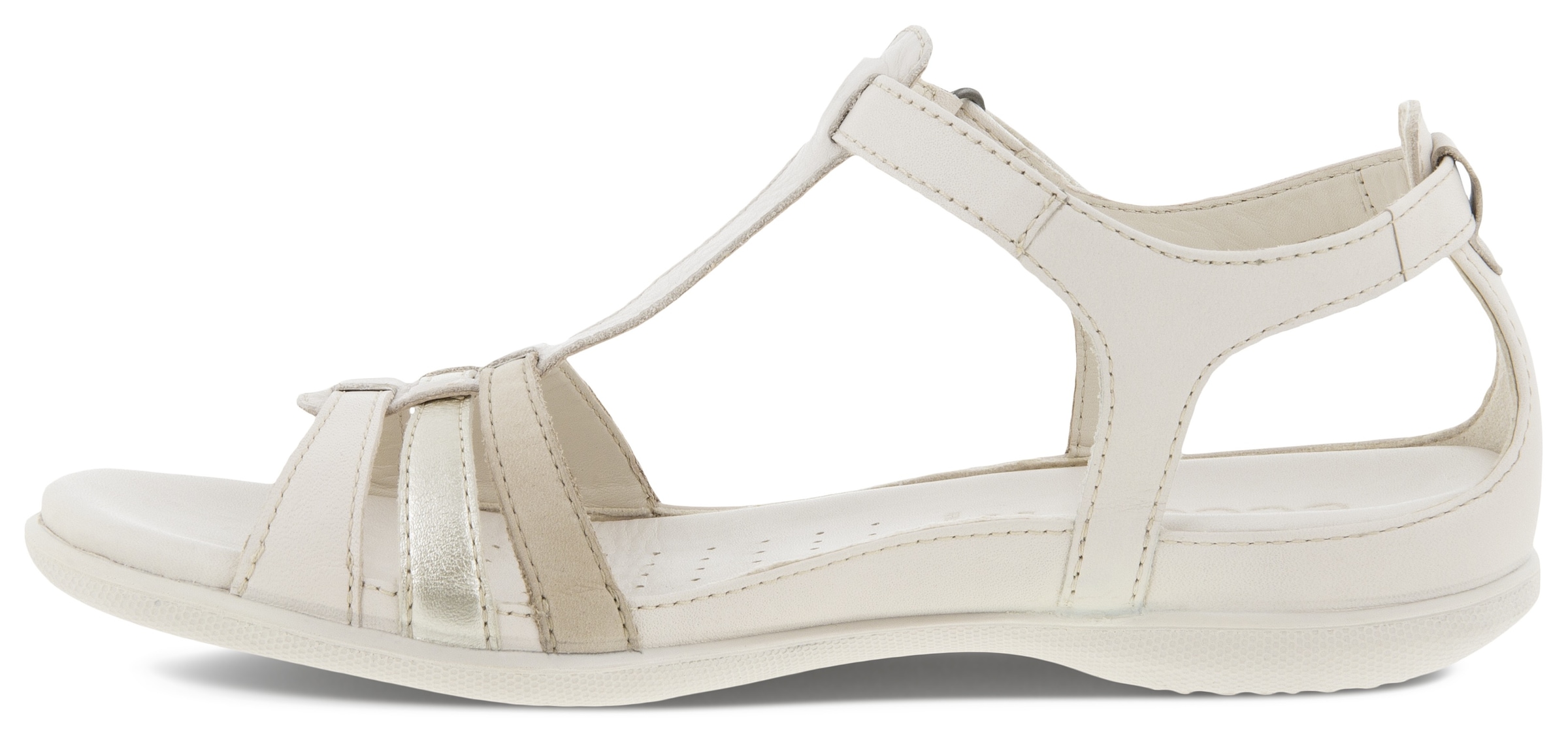 Ecco Sandale à lanières »FLASH«  Chaussure d'été, sandale, chaussure à scratch, aspect métallique