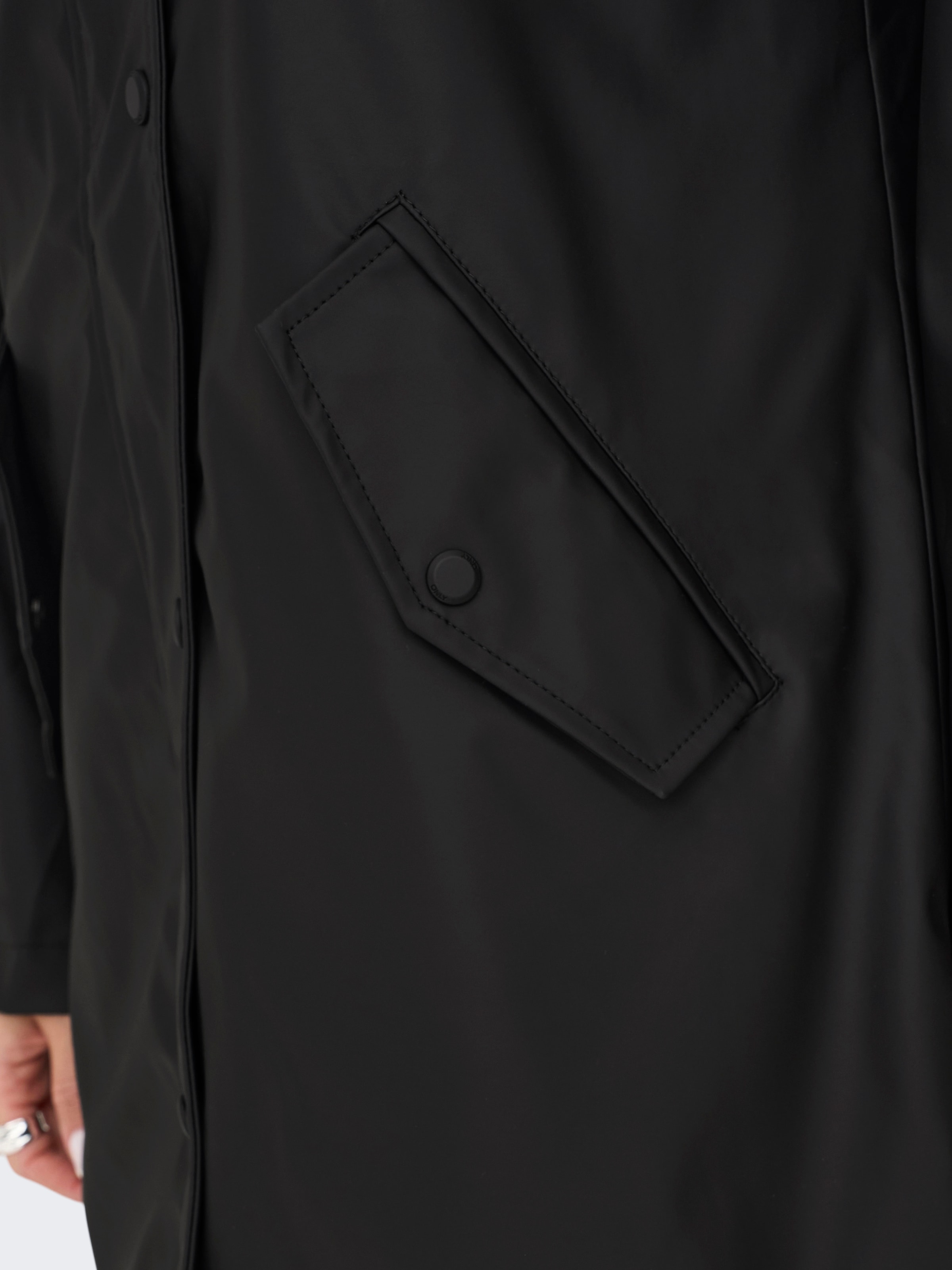 ONLY Manteau fonctionnel »ONLSALLY RAINCOAT OTW NOOS« mit Kapuze und Teddyplüschfutter