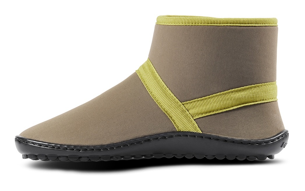 Leguano Chaussures pieds nus »LEGUANITO THERMO«  chaussure à scratch, chaussure enfant, boots avec traitement TEX déperlant